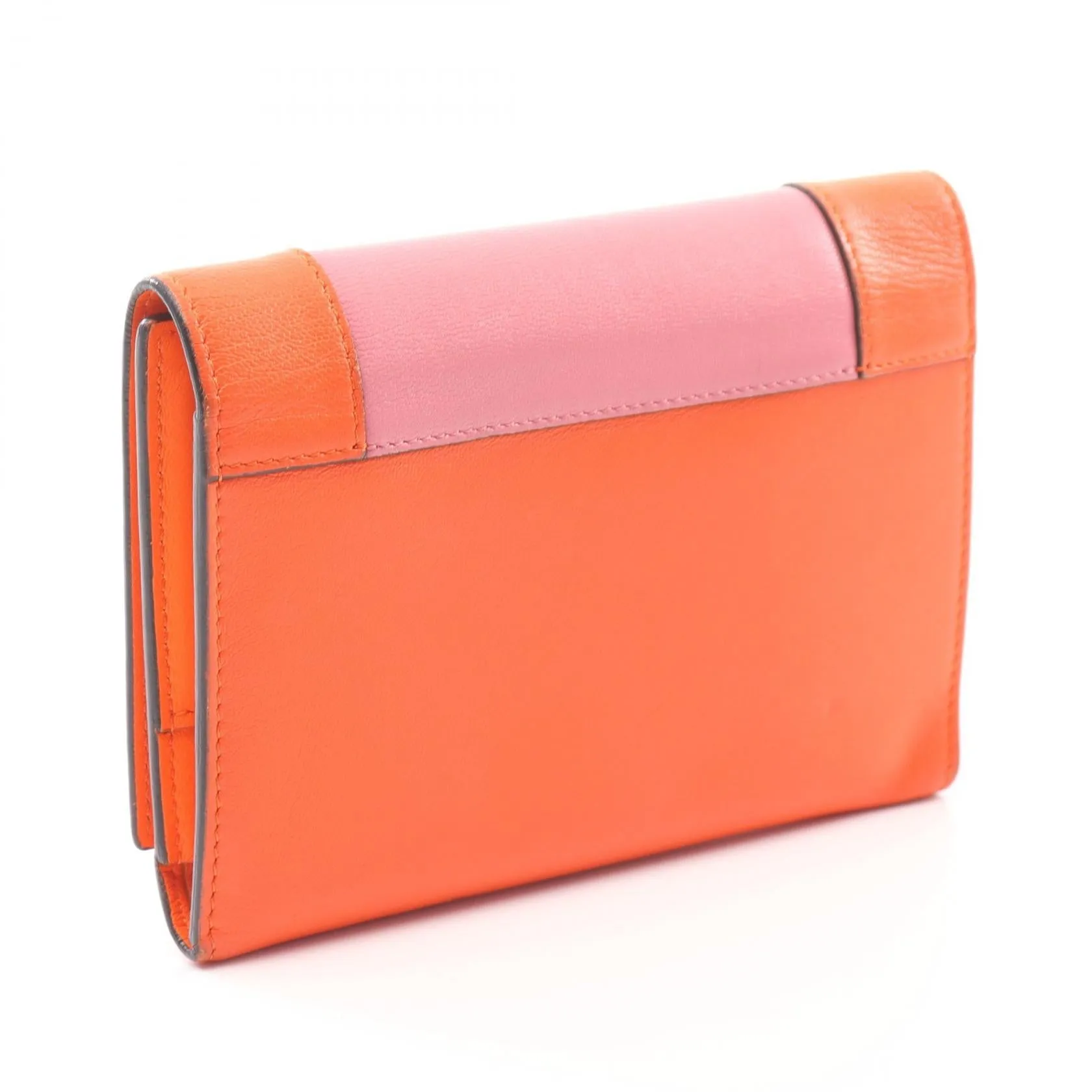 Celine Leather Frame Trifold Wallet