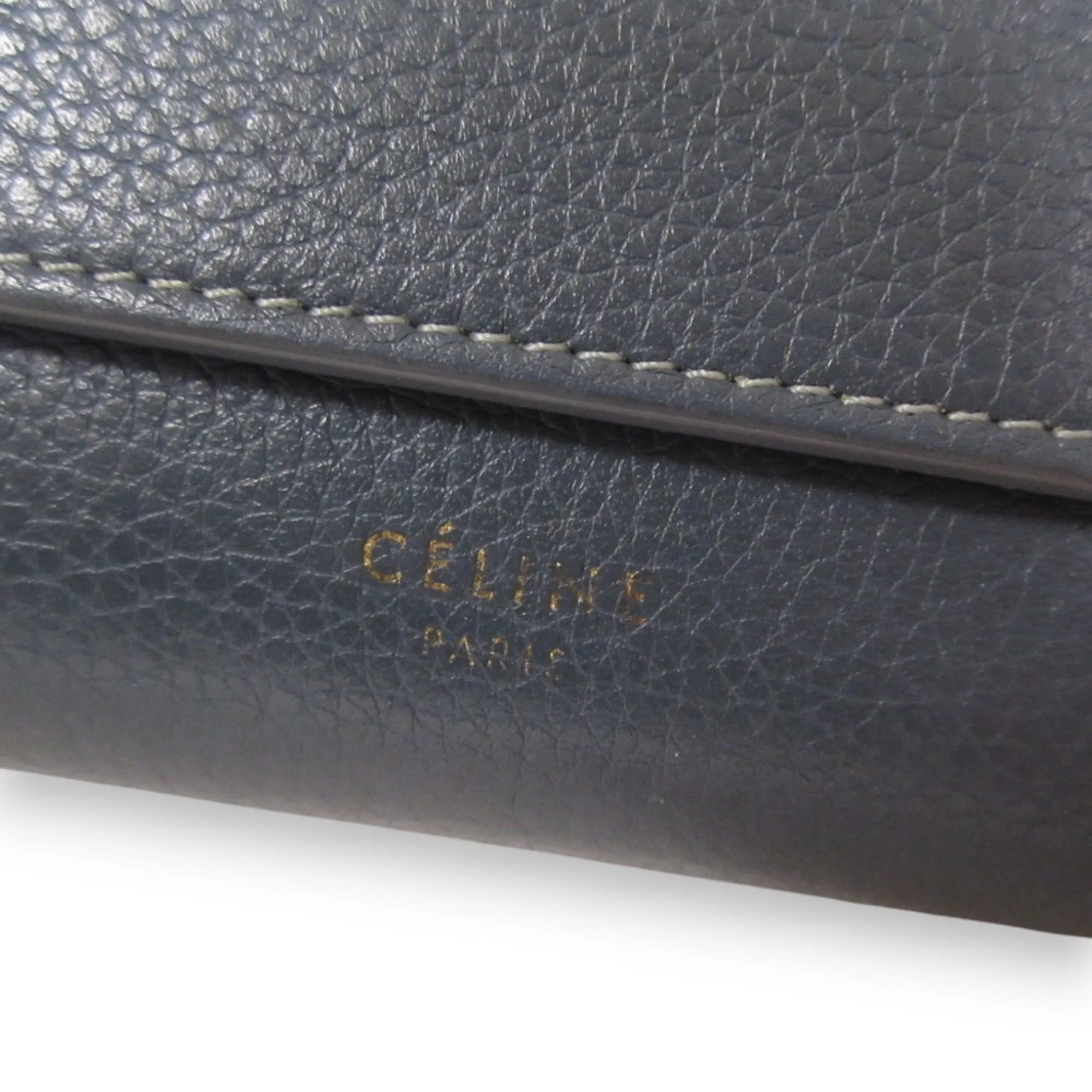 Celine Leather Long Wallet (Bi-Fold) (Pre-Owned)