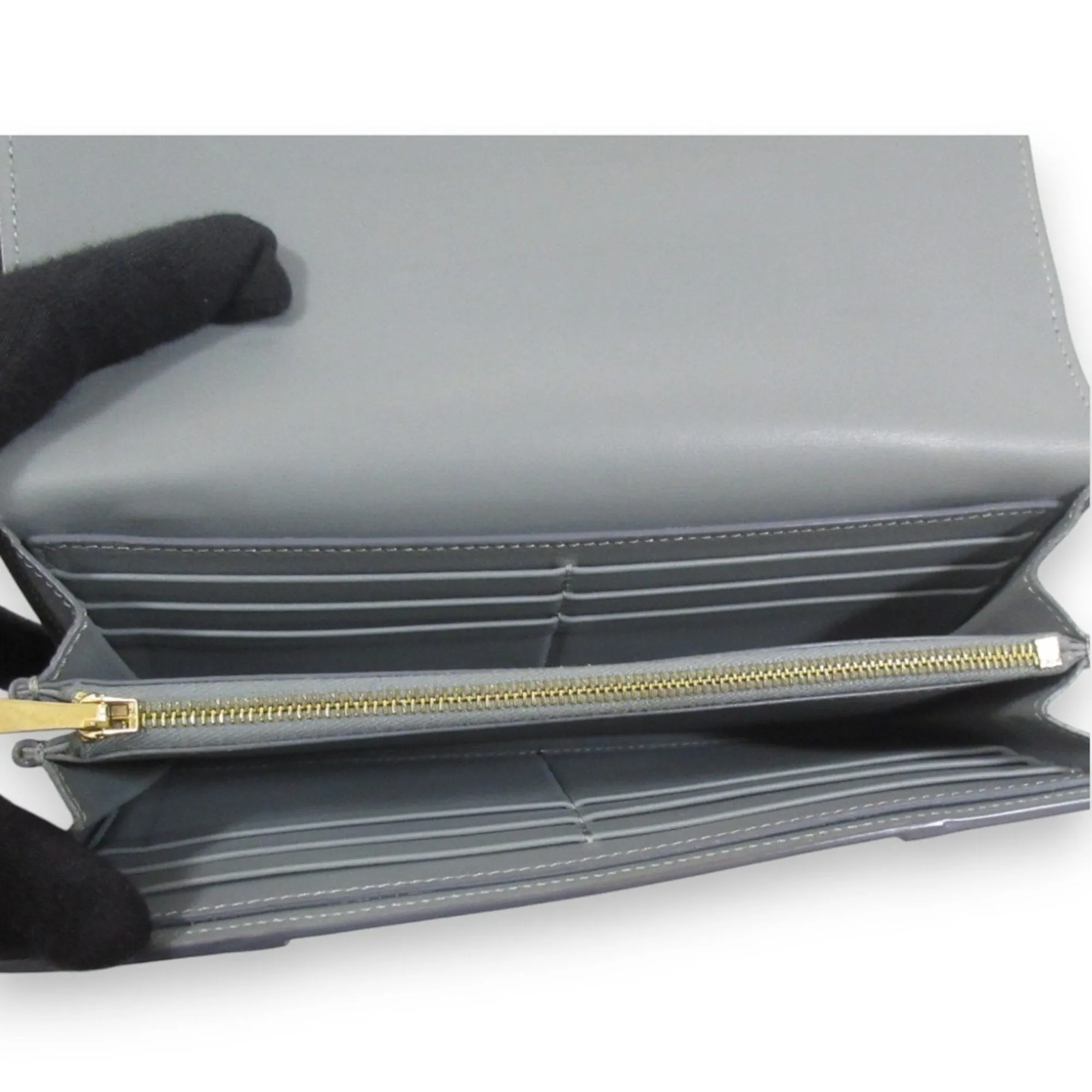 Celine Leather Long Wallet (Bi-Fold) (Pre-Owned)