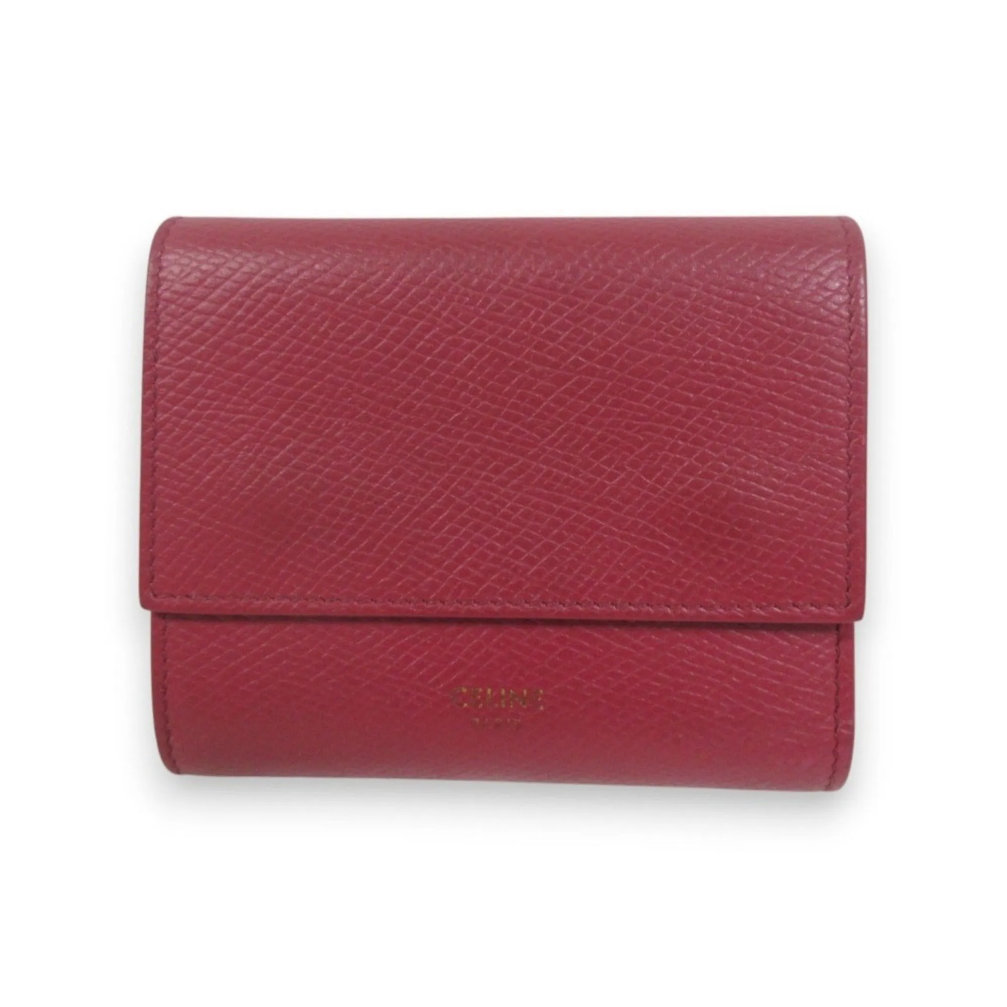Celine Leather Wallet (Tri-Fold) (Pre-Owned)