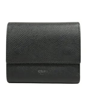 Celine Leather Wallet (Tri-Fold) (Pre-Owned)