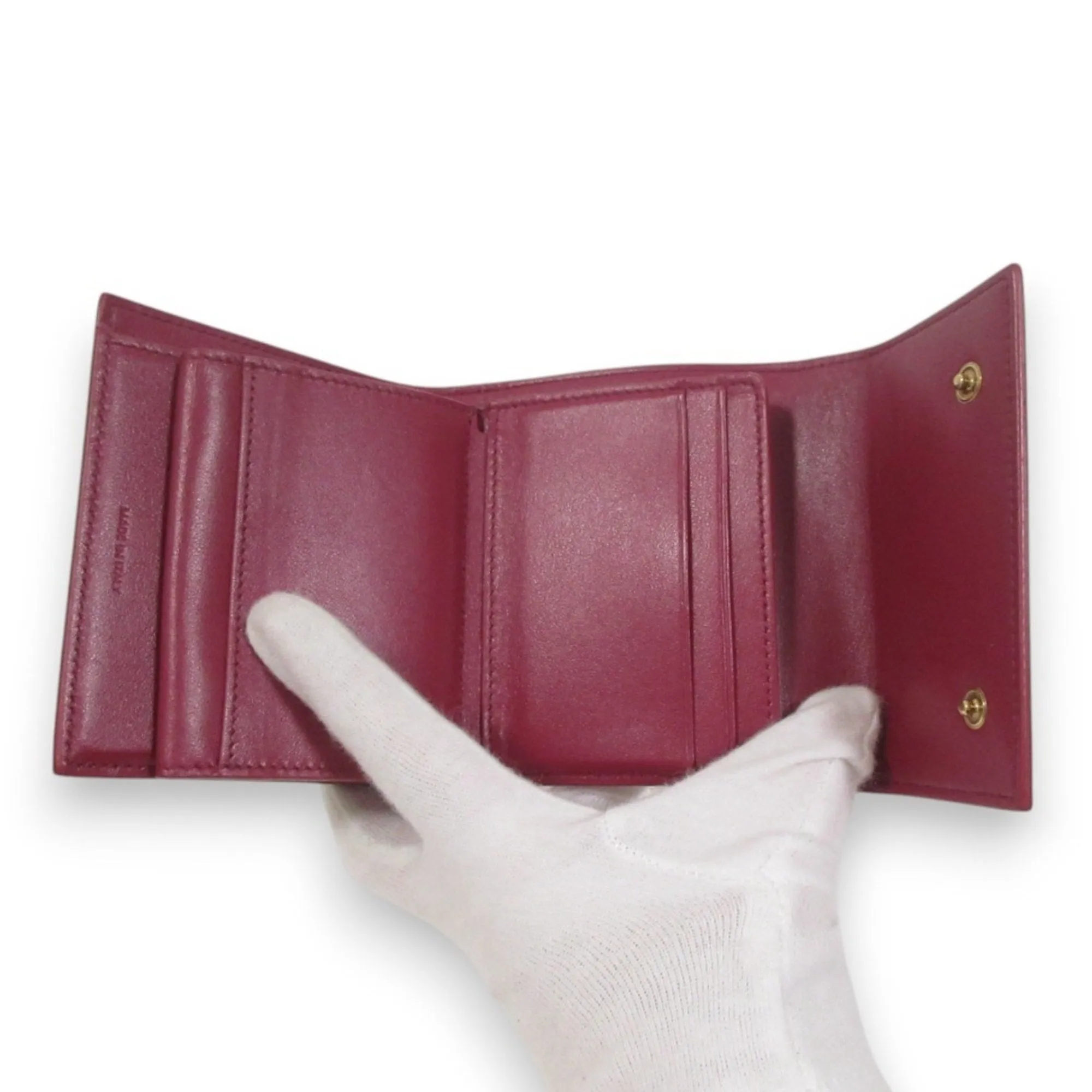 Celine Leather Wallet (Tri-Fold) (Pre-Owned)