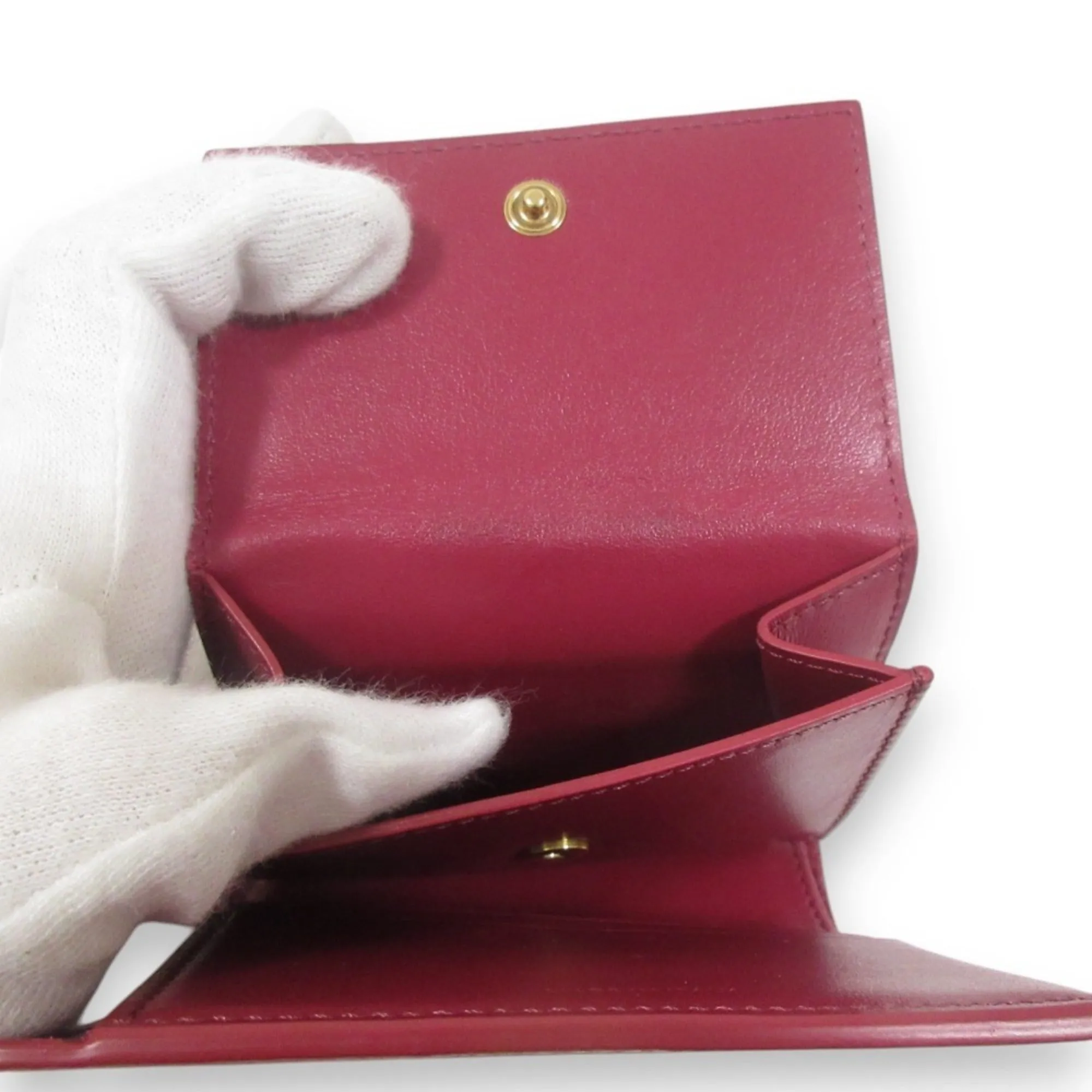 Celine Leather Wallet (Tri-Fold) (Pre-Owned)