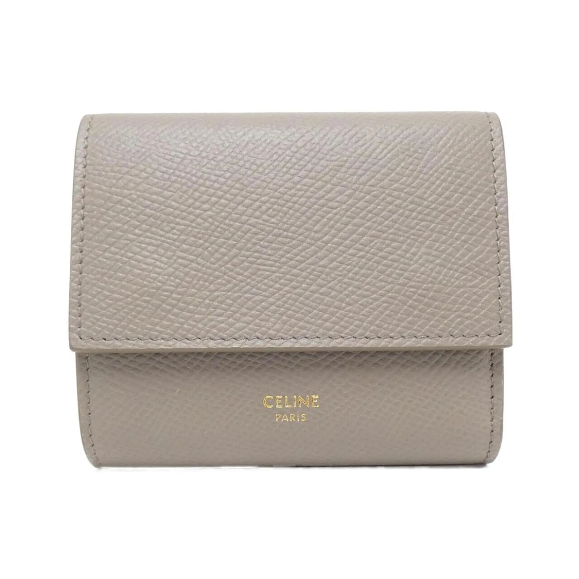 Celine Leather Wallet (Tri-Fold) (Pre-Owned)