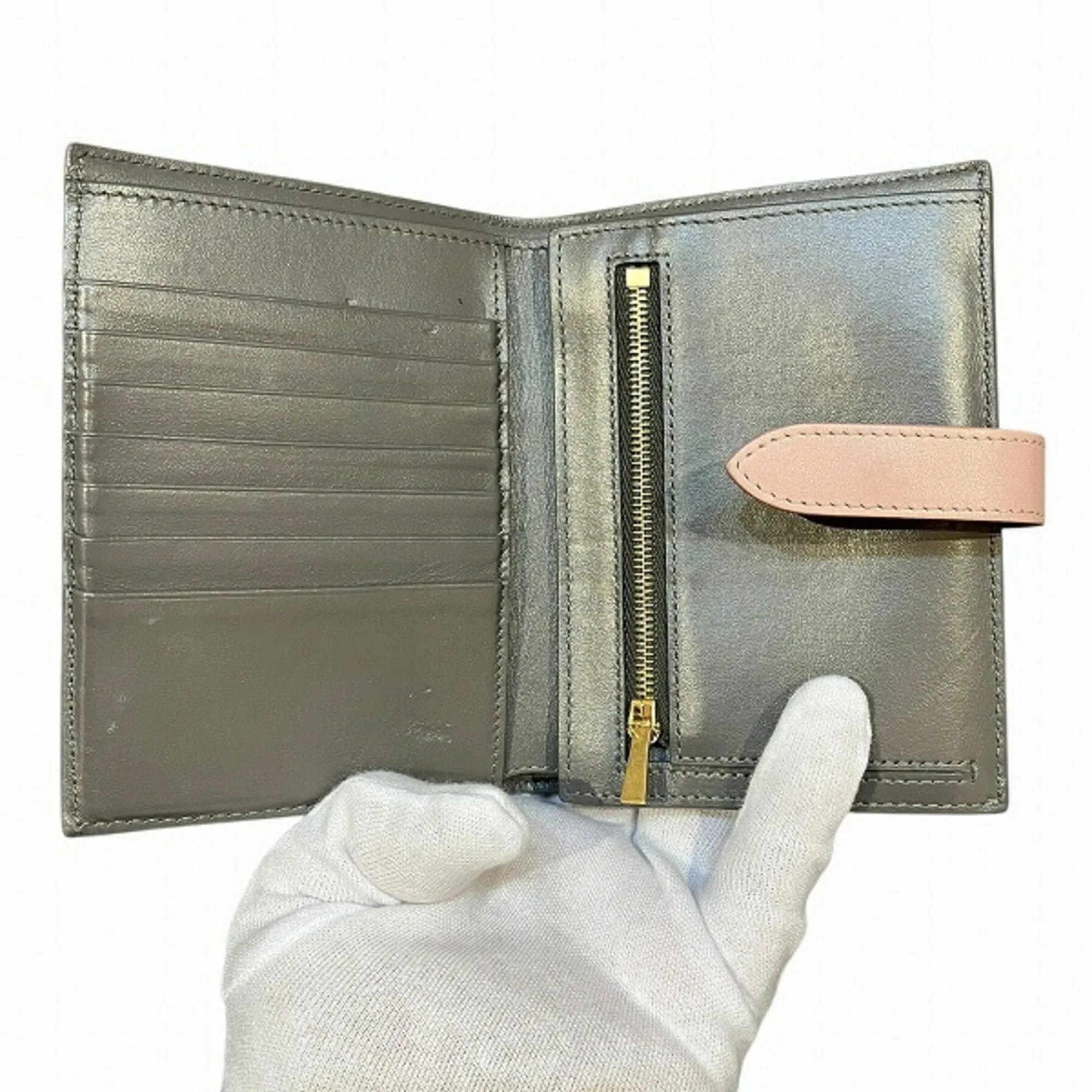 Celine pink Leather Wallet (Bi-Fold) (Pre-Owned)