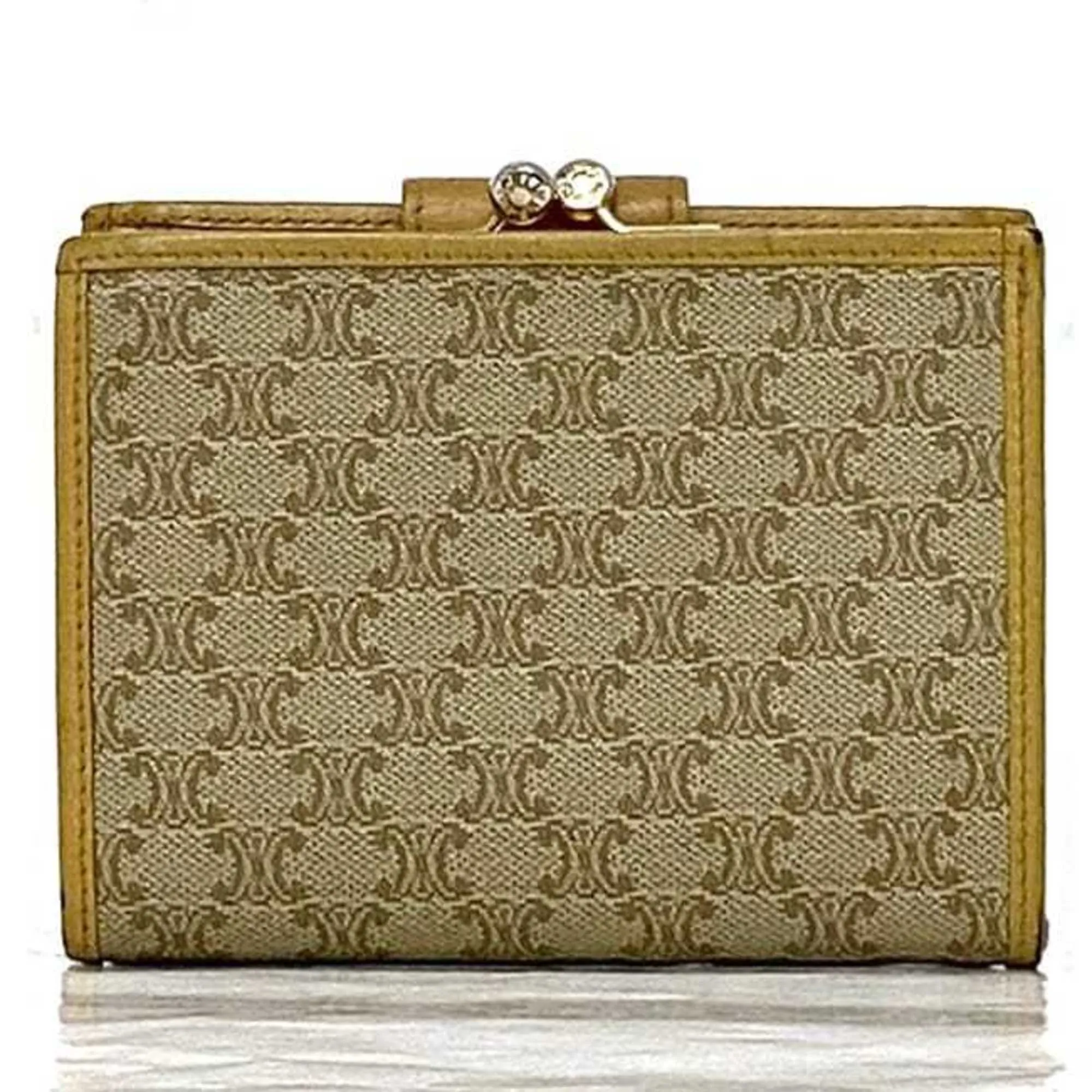 Celine yellow Pvc Leather Wallet (Bi-Fold) (Pre-Owned)