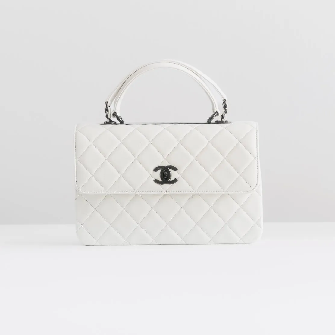 CHANEL - BAG TRENDY CC LARGE LAMBSKIN SO BLACK HARDWARE