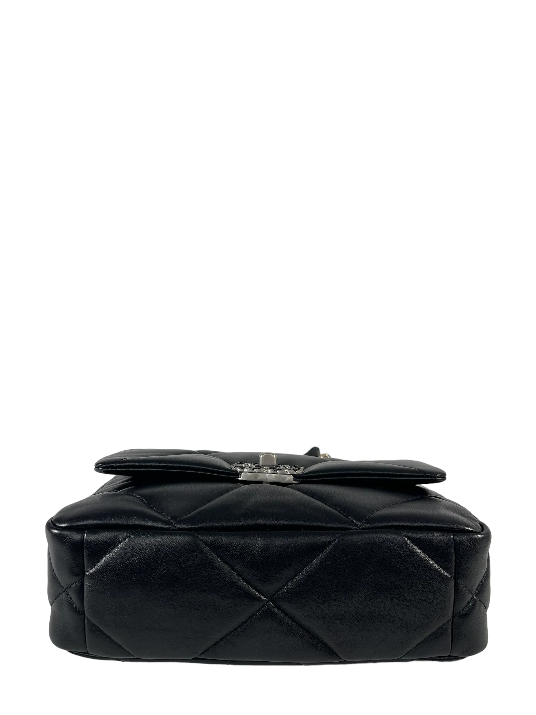Chanel Black Lambskin Leather '19' Shoulder Bag