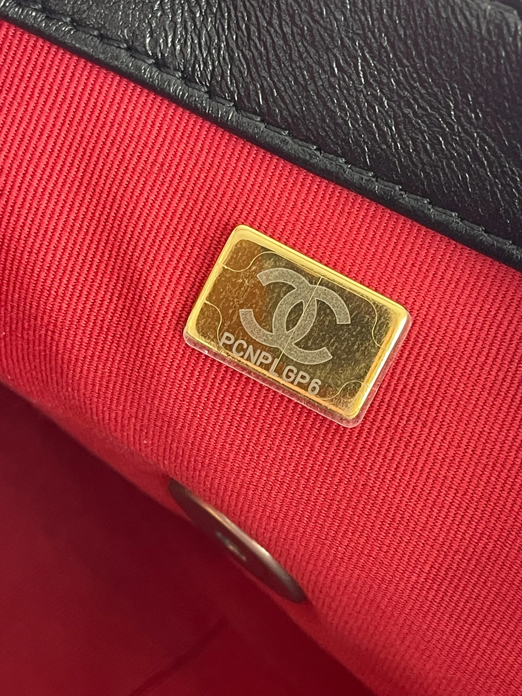 Chanel Black Lambskin Leather '19' Shoulder Bag