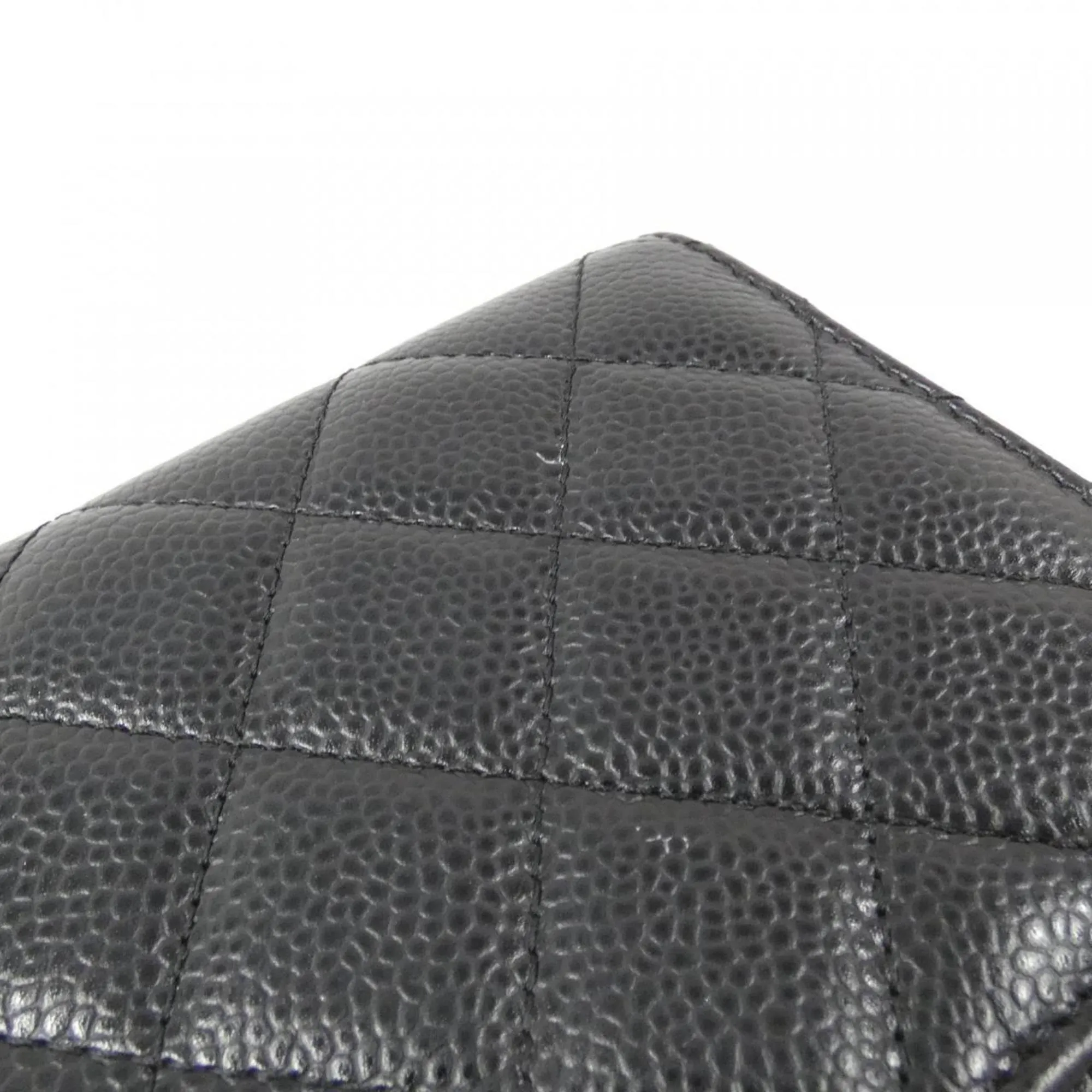 Chanel  Caviar Leather Chain/Shoulder Wallet (Pre-Owned)