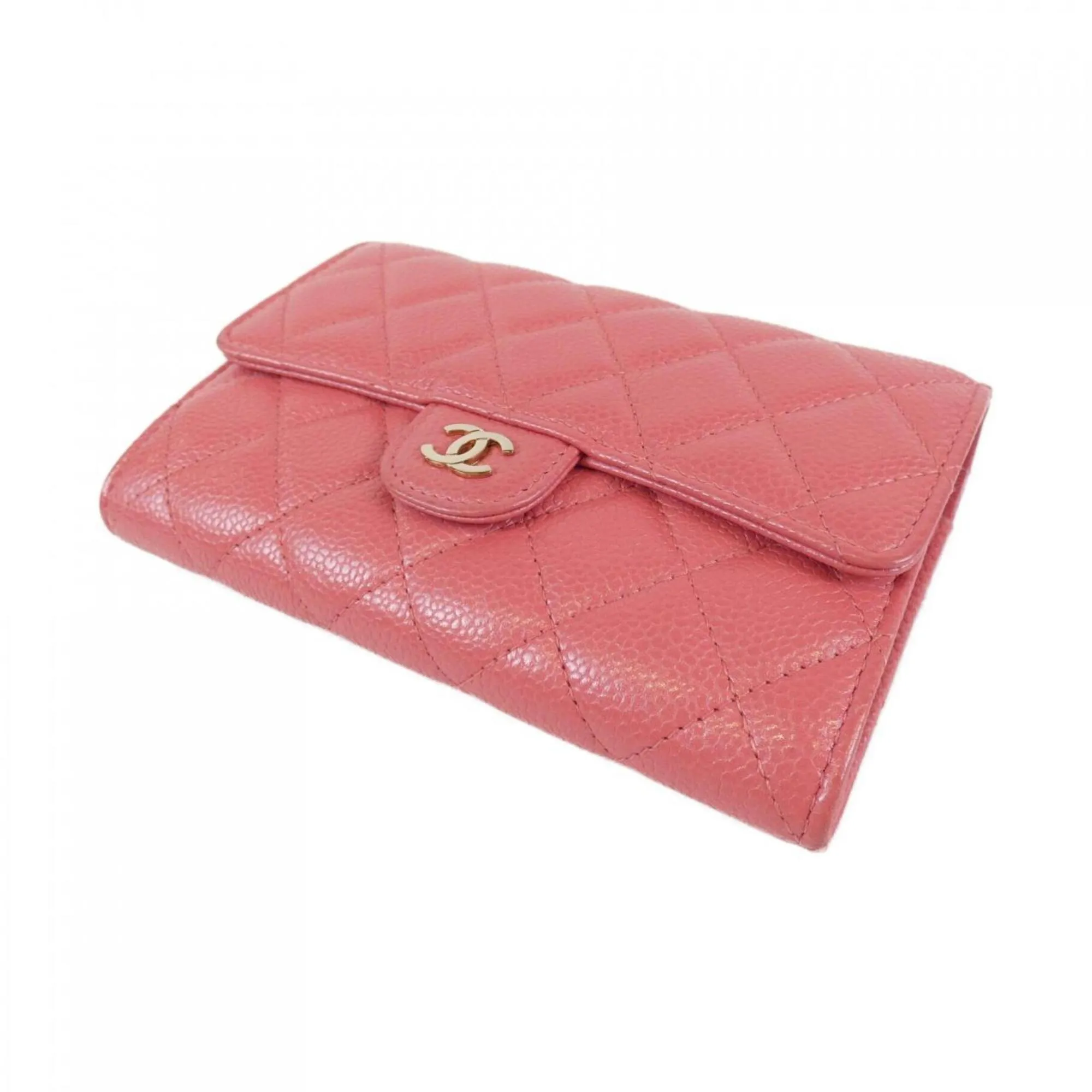 Chanel Caviar Leather Chain/Shoulder Wallet (Pre-Owned)