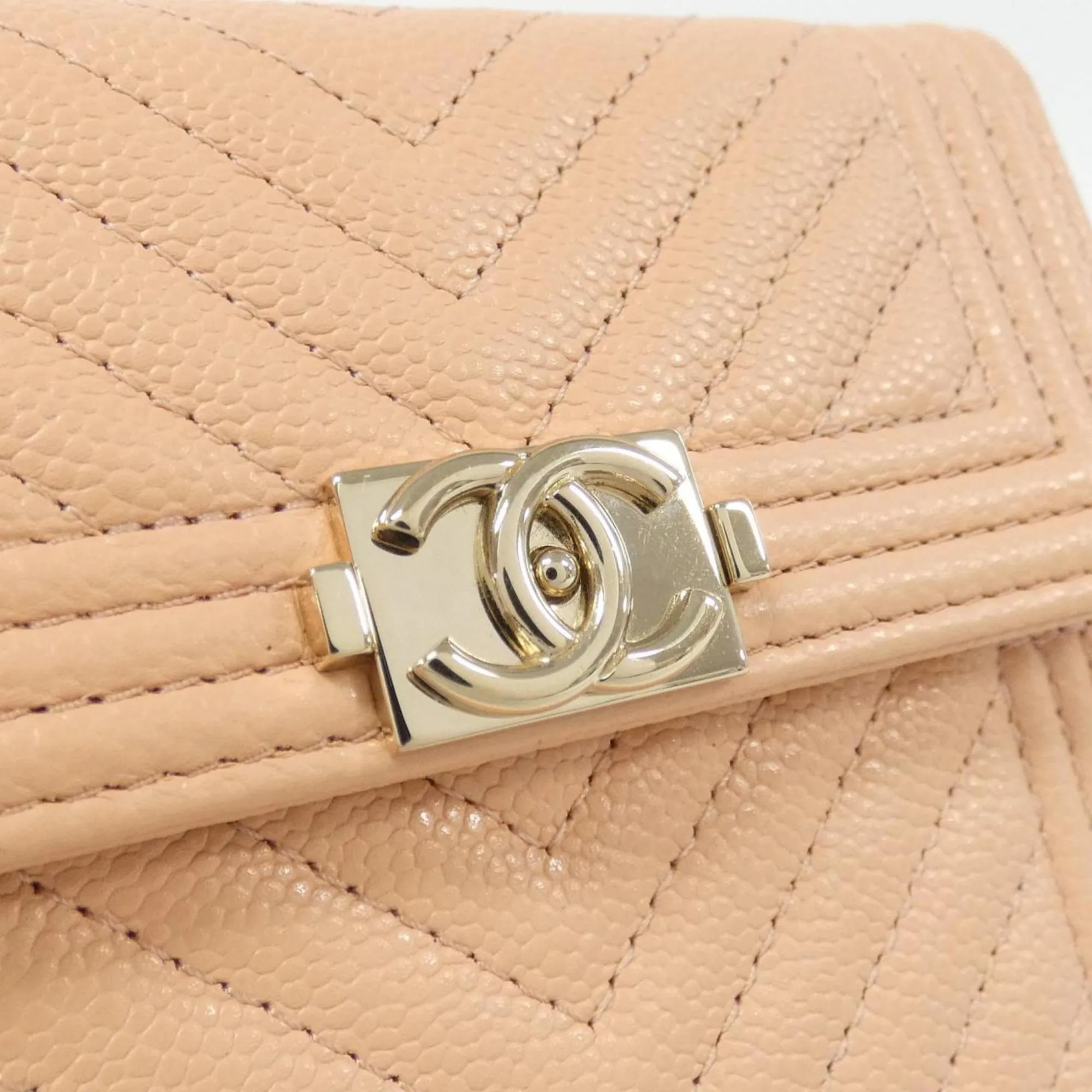 Chanel Caviar Leather Coin Purse/Coin Case (Pre-Owned)