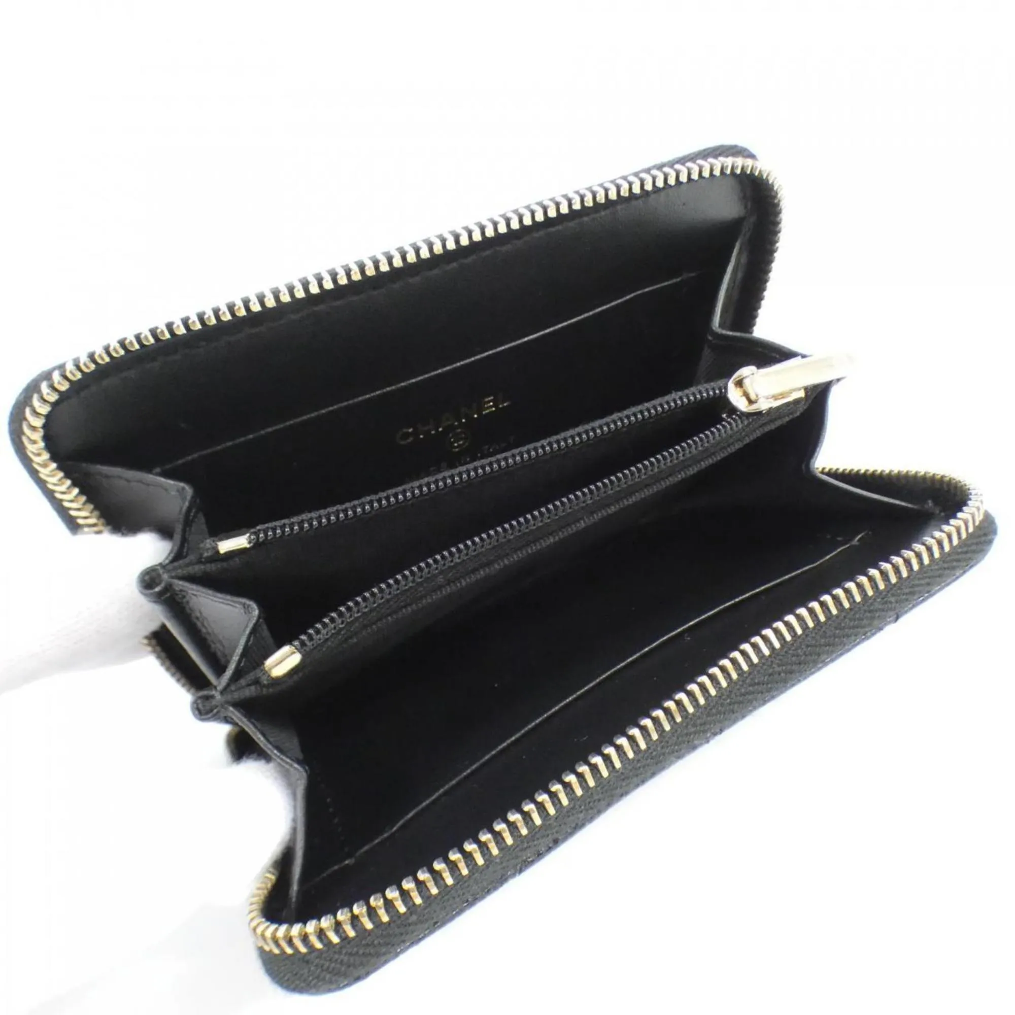 Chanel Caviar Leather Coin Purse/Coin Case (Pre-Owned)