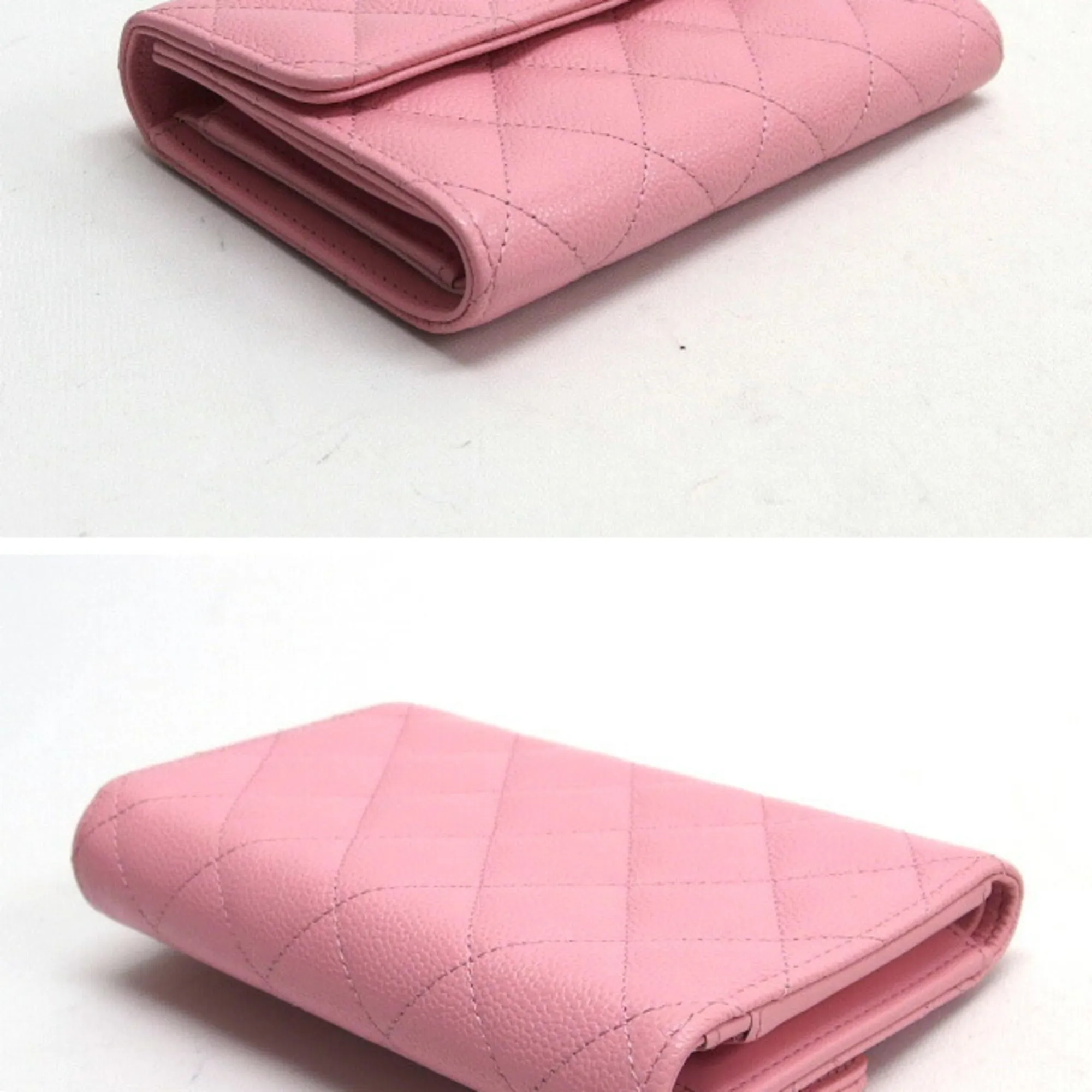 Chanel Caviar Leather Wallet (Tri-Fold) (Pre-Owned)