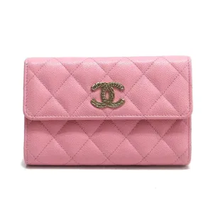 Chanel Caviar Leather Wallet (Tri-Fold) (Pre-Owned)