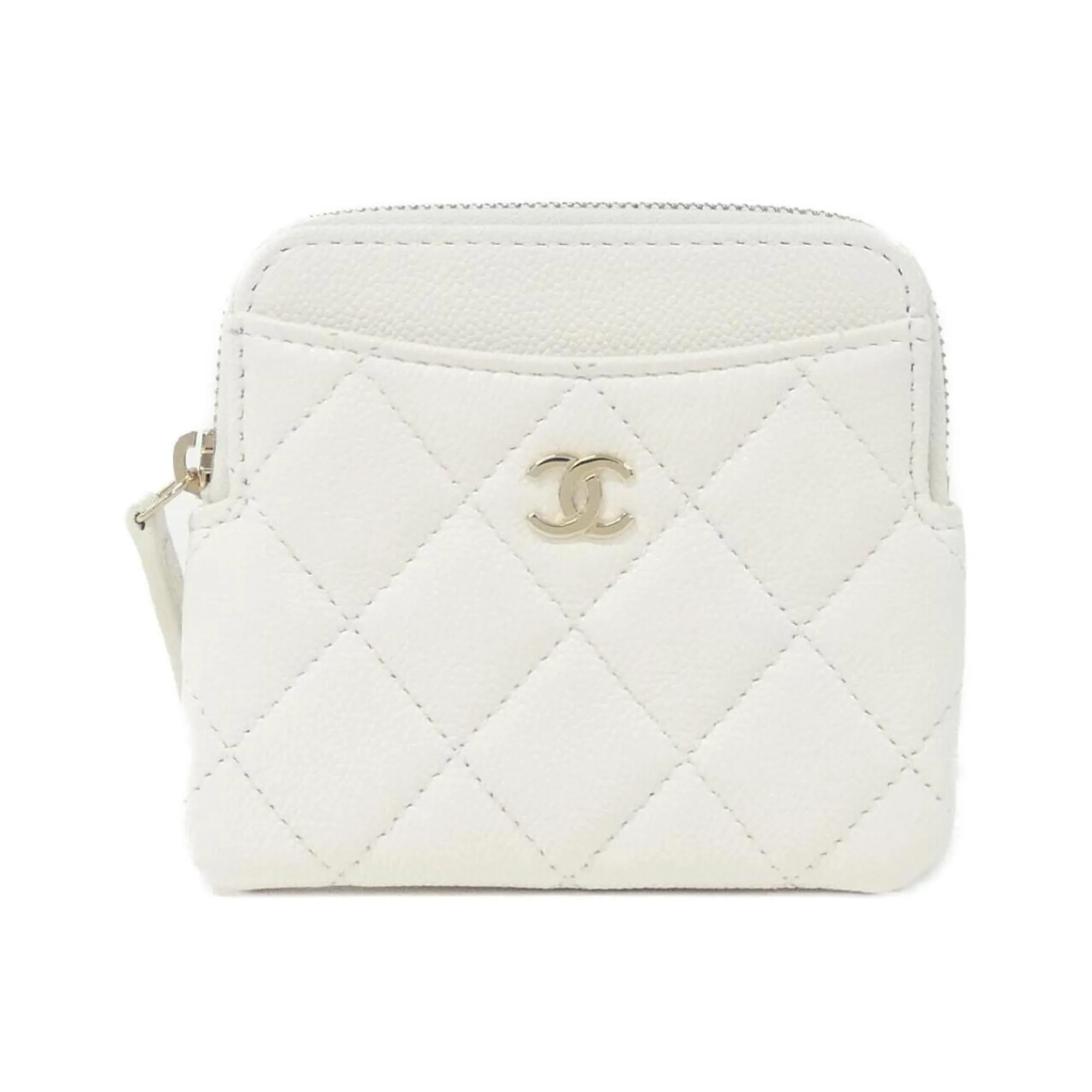 Chanel gold Caviar Leather Coin Purse/Coin Case (Pre-Owned)