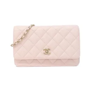 Chanel Grained Calfskin Chain/Shoulder Wallet (Pre-Owned)