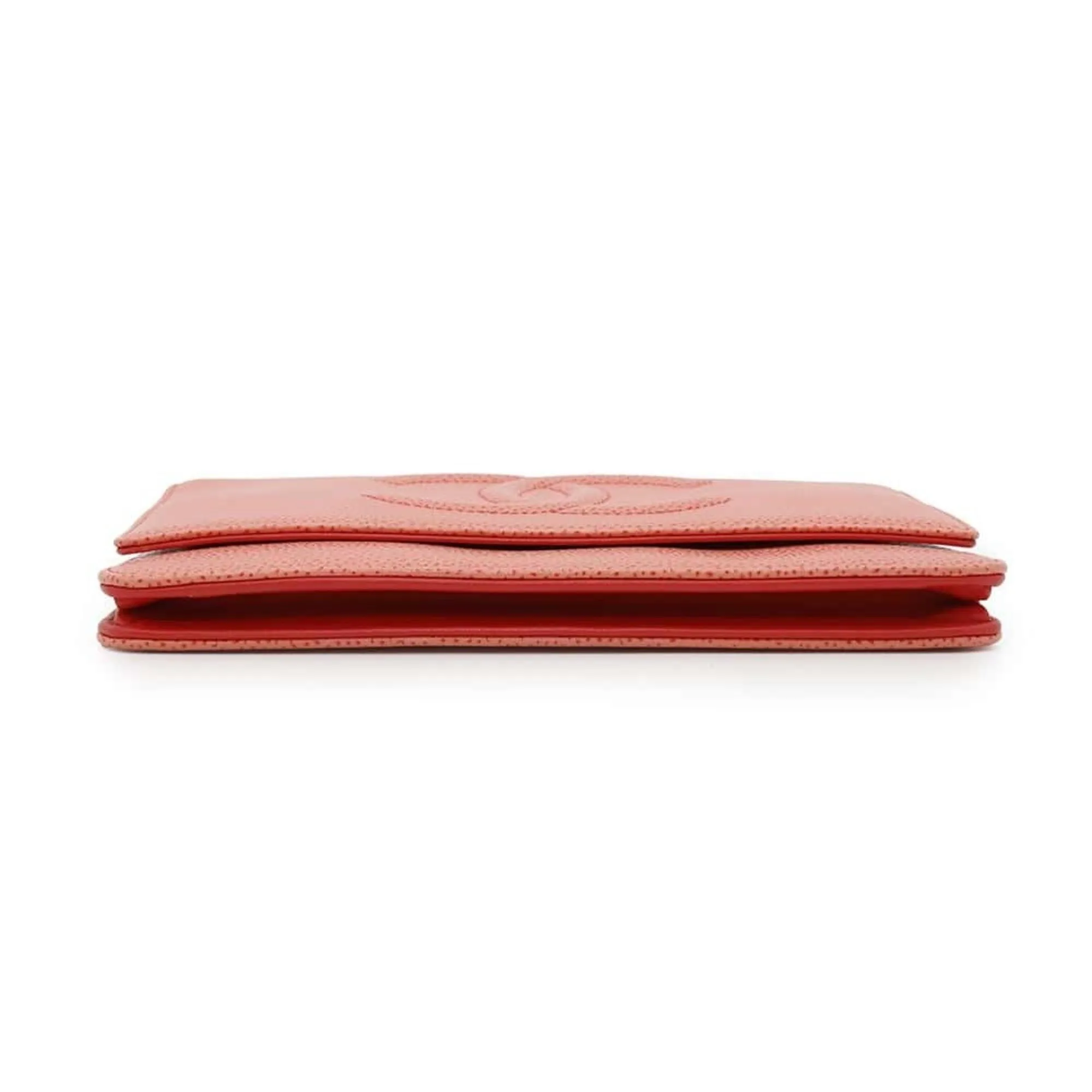 Chanel Grained Calfskin Chain/Shoulder Wallet (Pre-Owned)