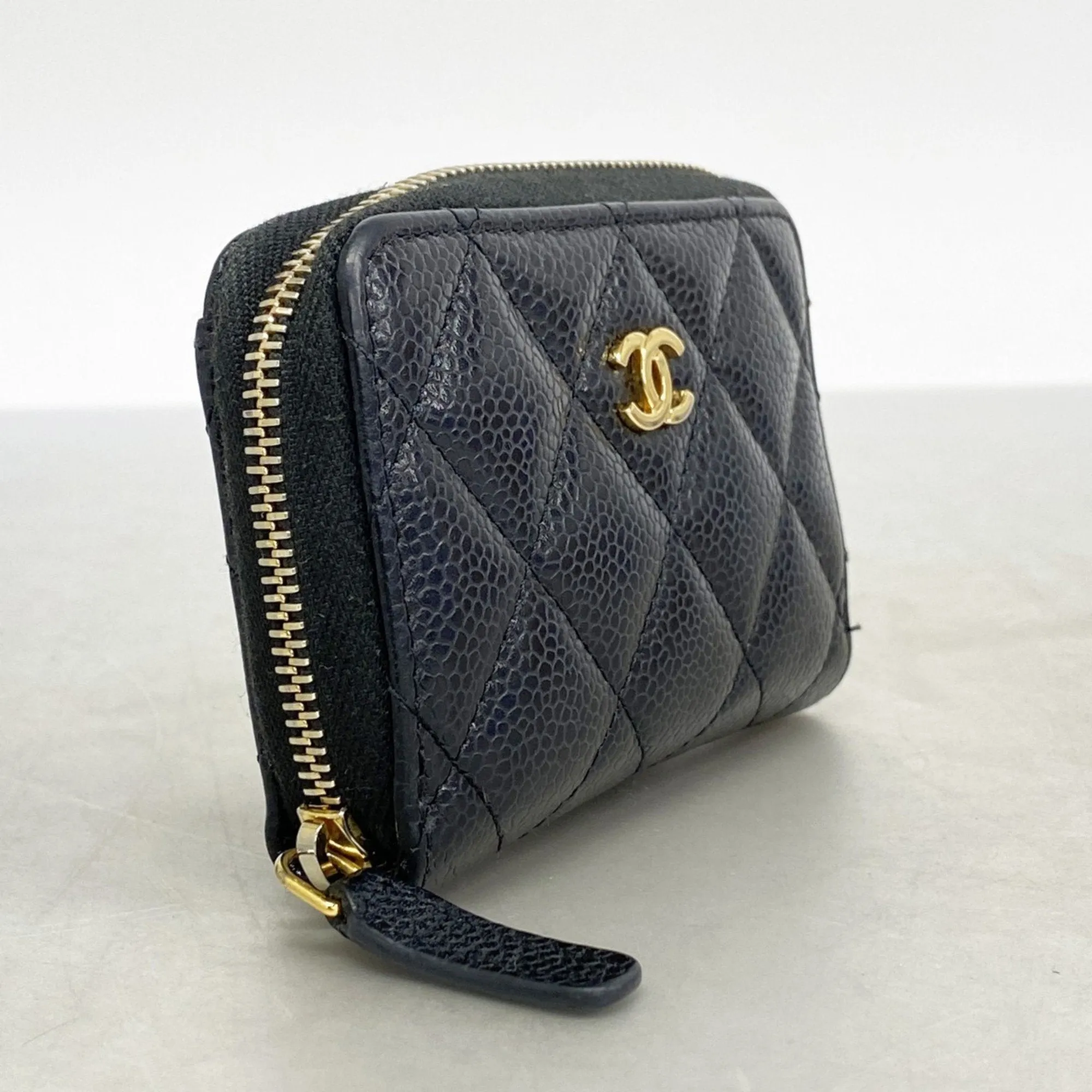 Chanel Grained Calfskin Coin Purse/Coin Case (Pre-Owned)