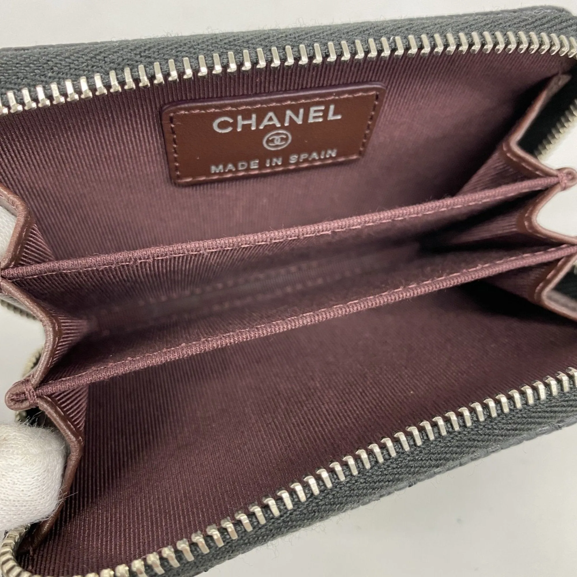 Chanel Grained Calfskin Coin Purse/Coin Case (Pre-Owned)