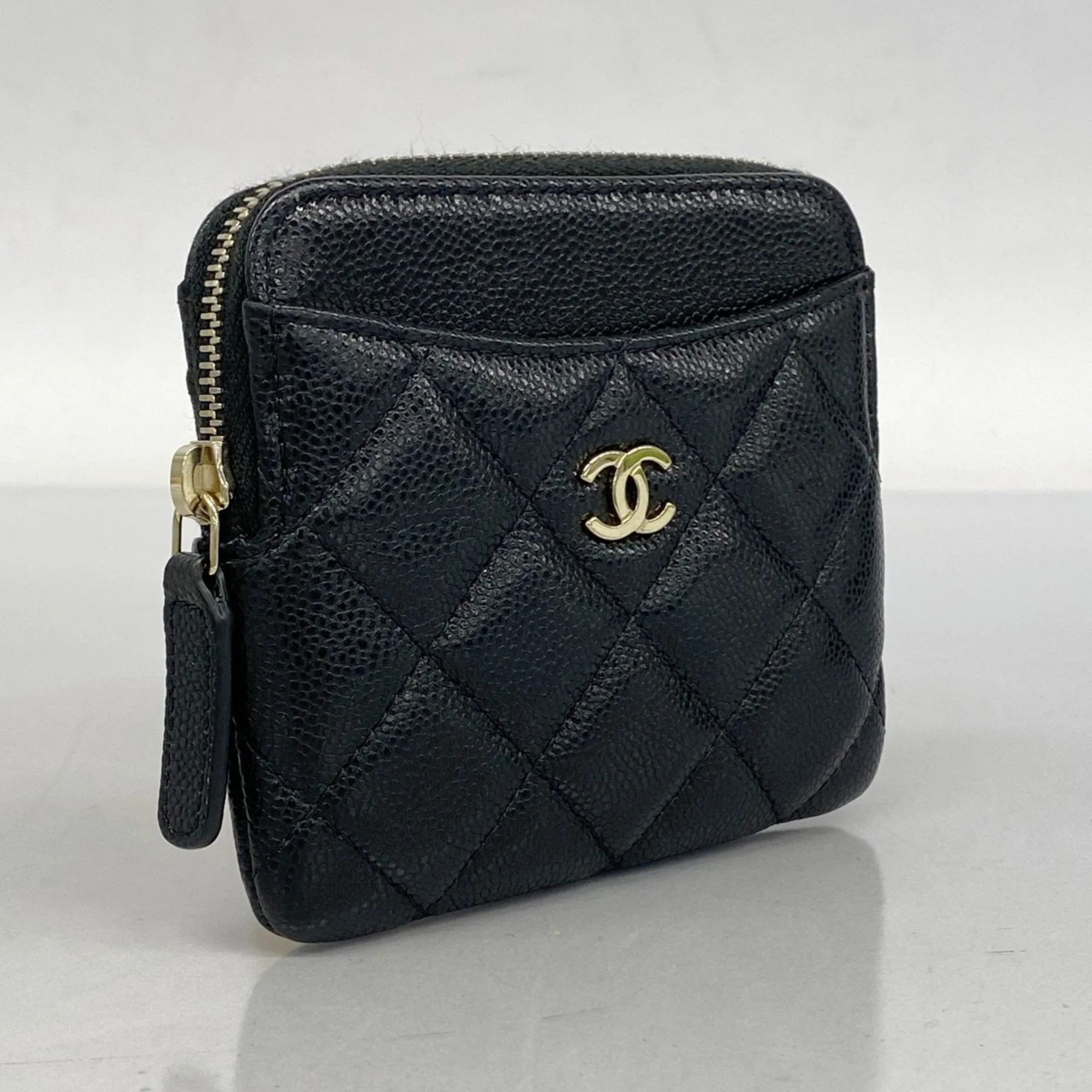 Chanel Grained Calfskin Coin Purse/Coin Case (Pre-Owned)