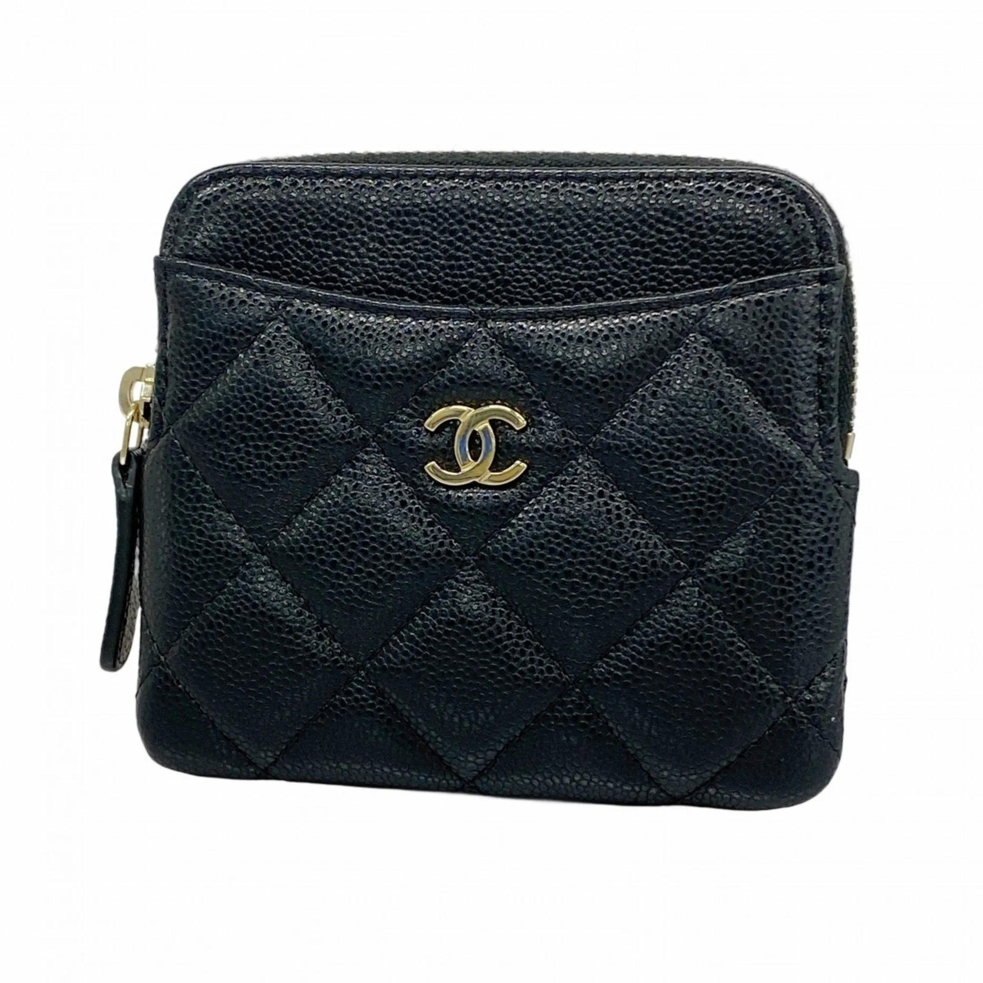 Chanel Grained Calfskin Coin Purse/Coin Case (Pre-Owned)