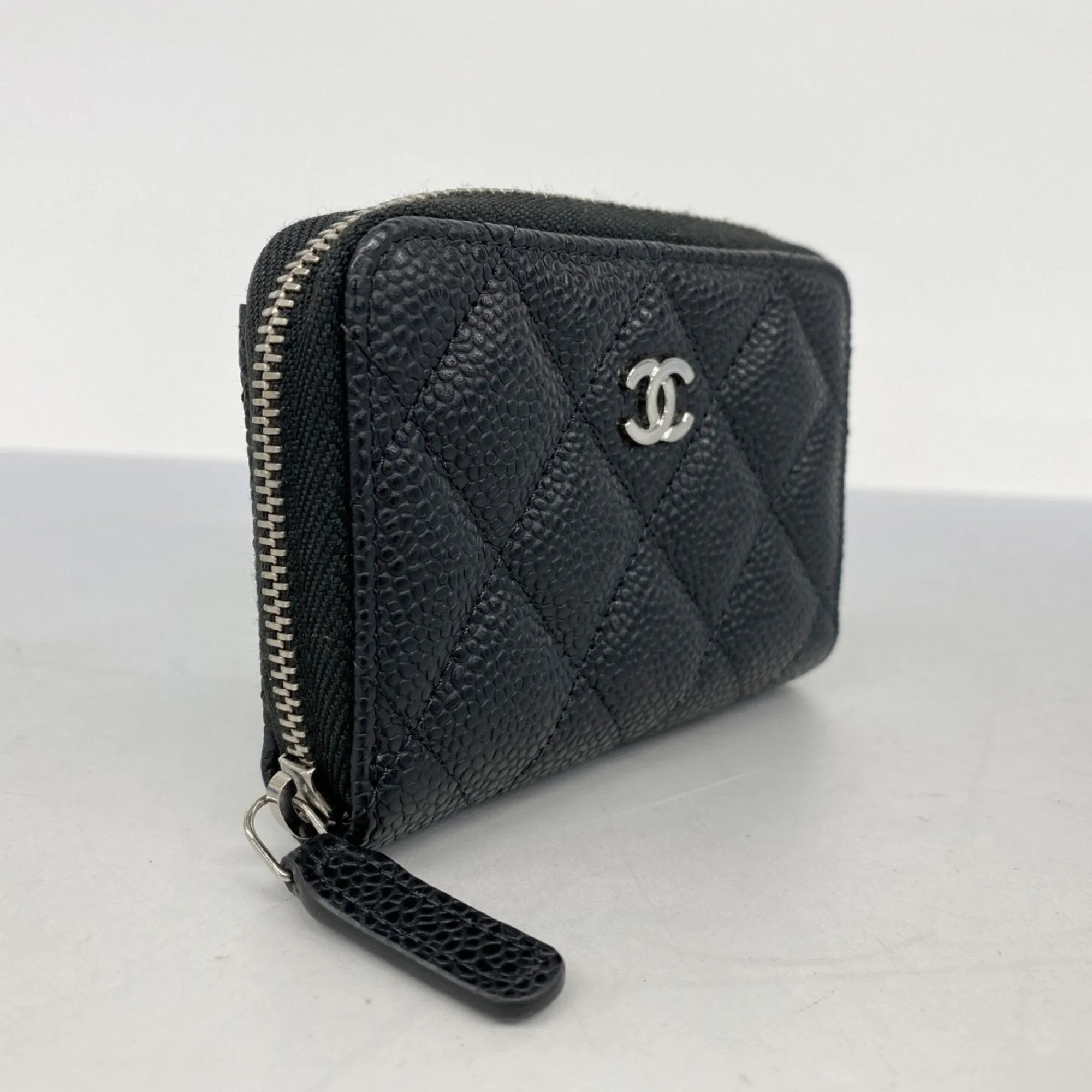 Chanel Grained Calfskin Coin Purse/Coin Case (Pre-Owned)