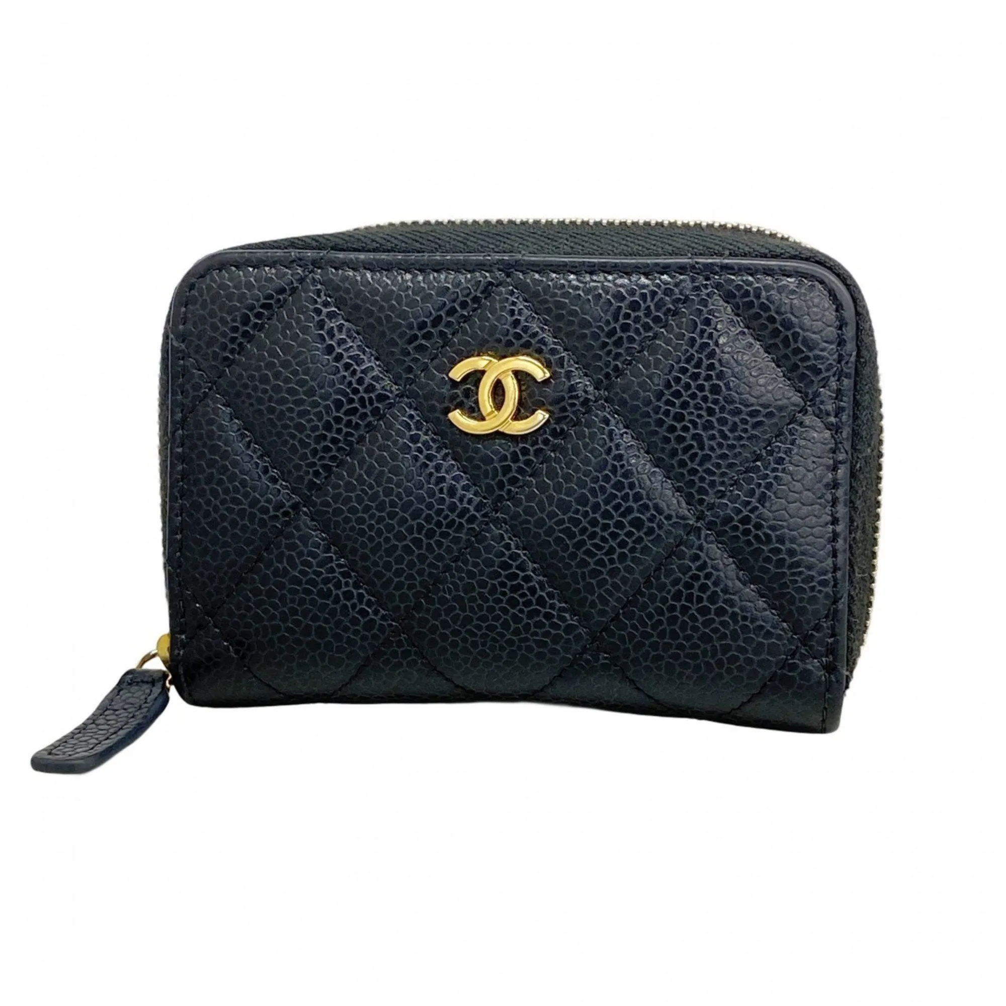Chanel Grained Calfskin Coin Purse/Coin Case (Pre-Owned)