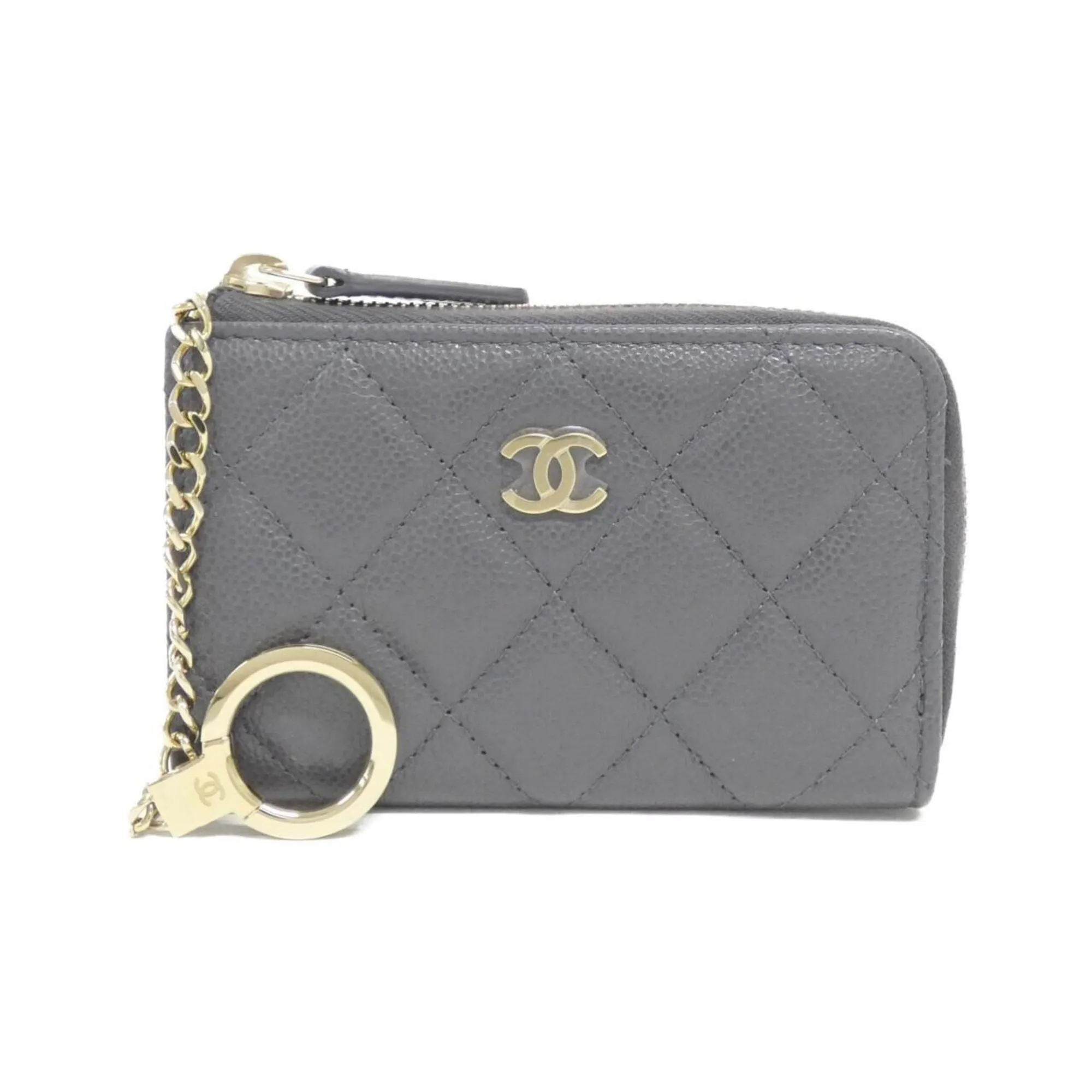 Chanel Grained Calfskin Coin Purse/Coin Case (Pre-Owned)