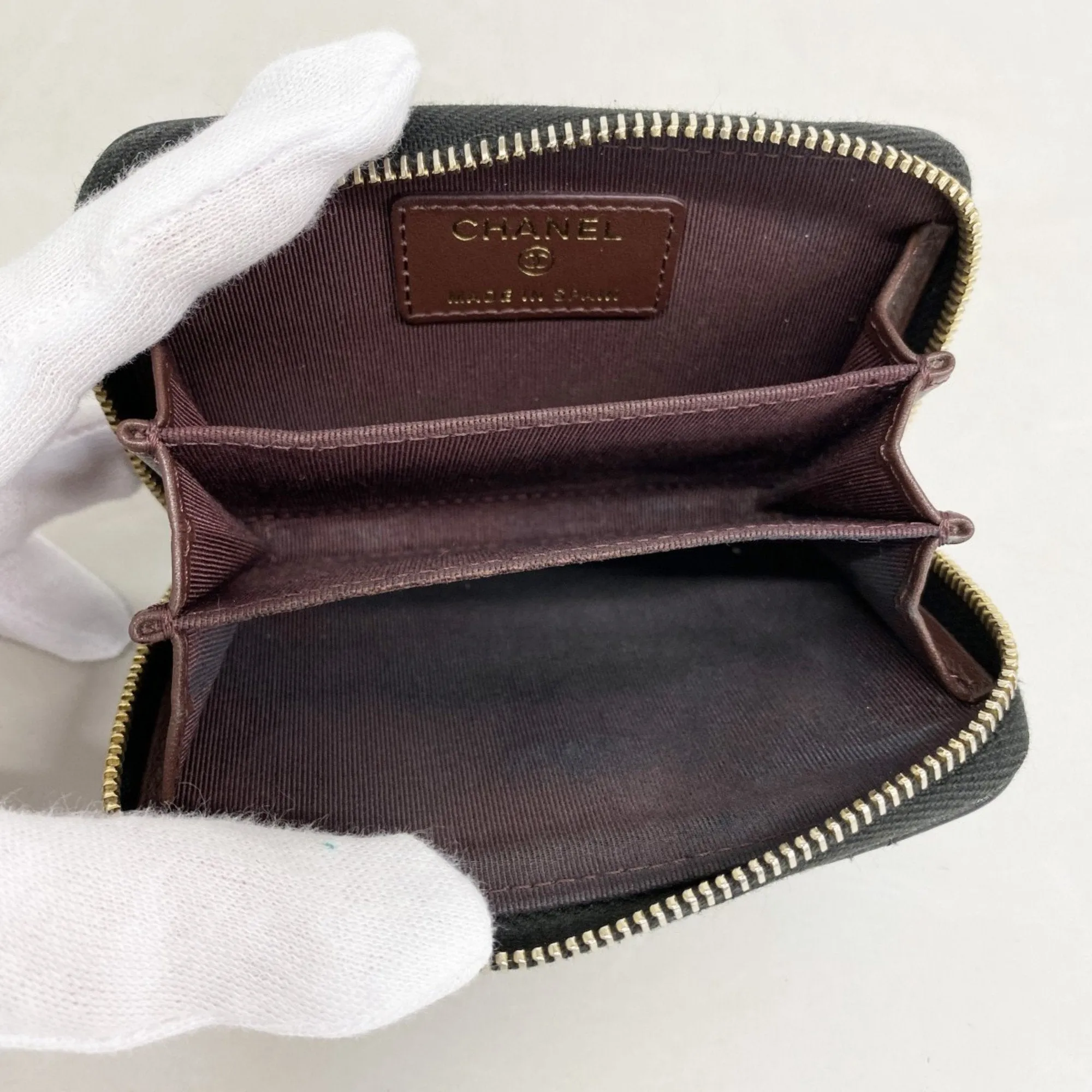 Chanel Grained Calfskin Coin Purse/Coin Case (Pre-Owned)