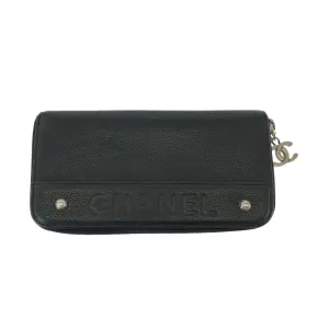 Chanel Grained Calfskin Long Wallet (Bi-Fold) (Pre-Owned)
