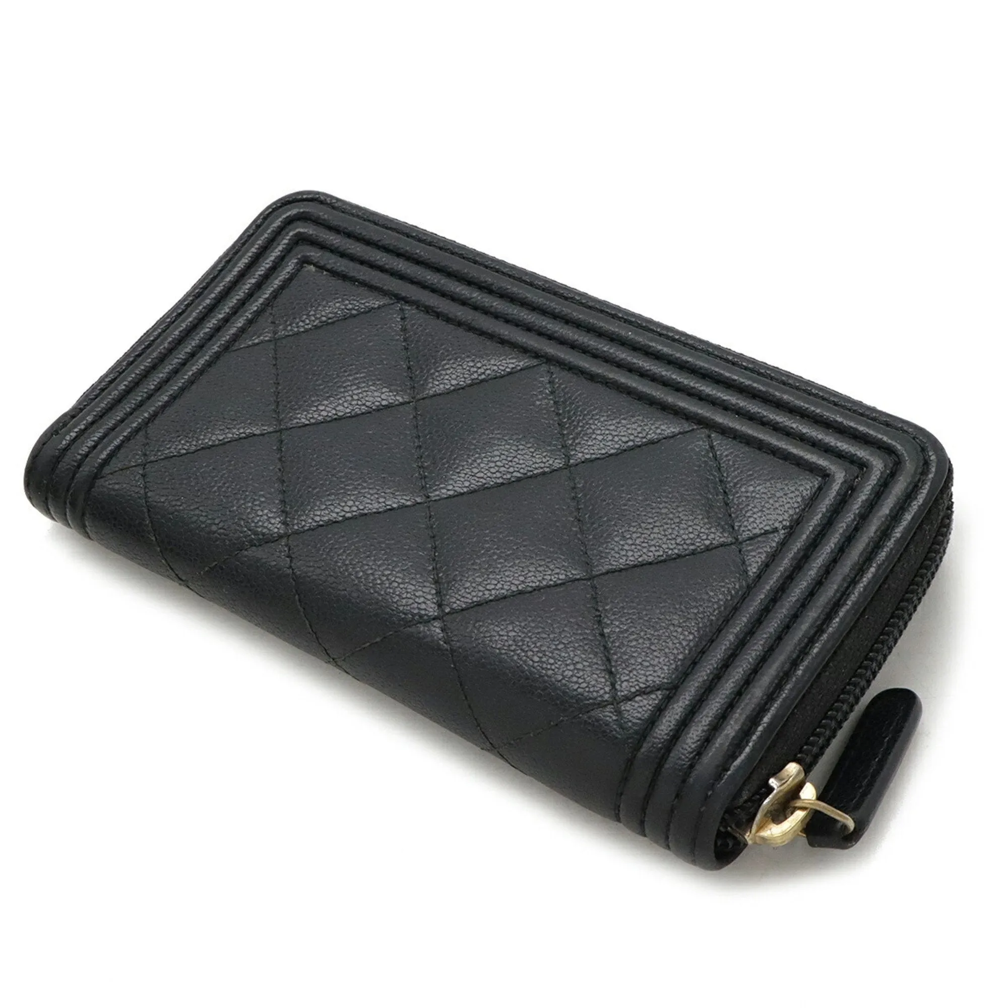 Chanel Grained Calfskin Wallet (Bi-Fold) (Pre-Owned)