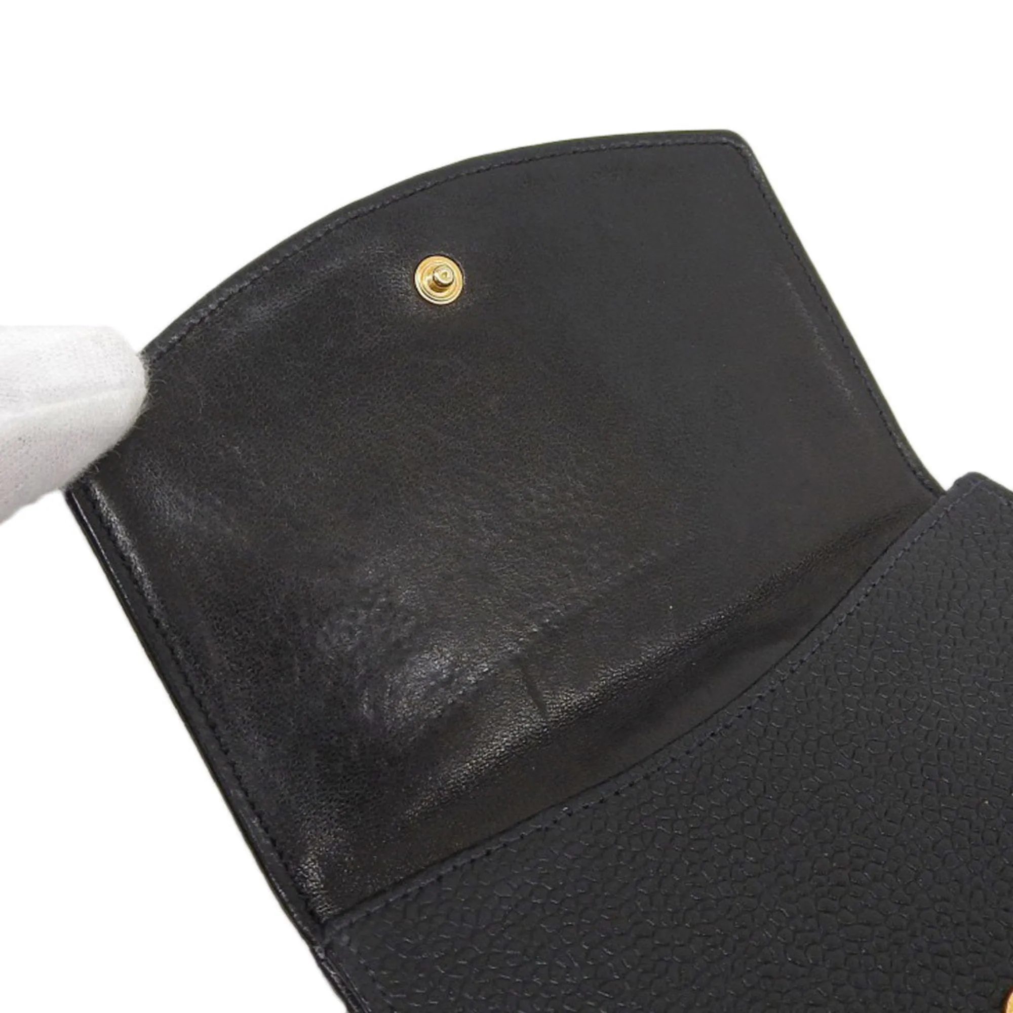 Chanel Grained Calfskin Wallet (Bi-Fold) (Pre-Owned)