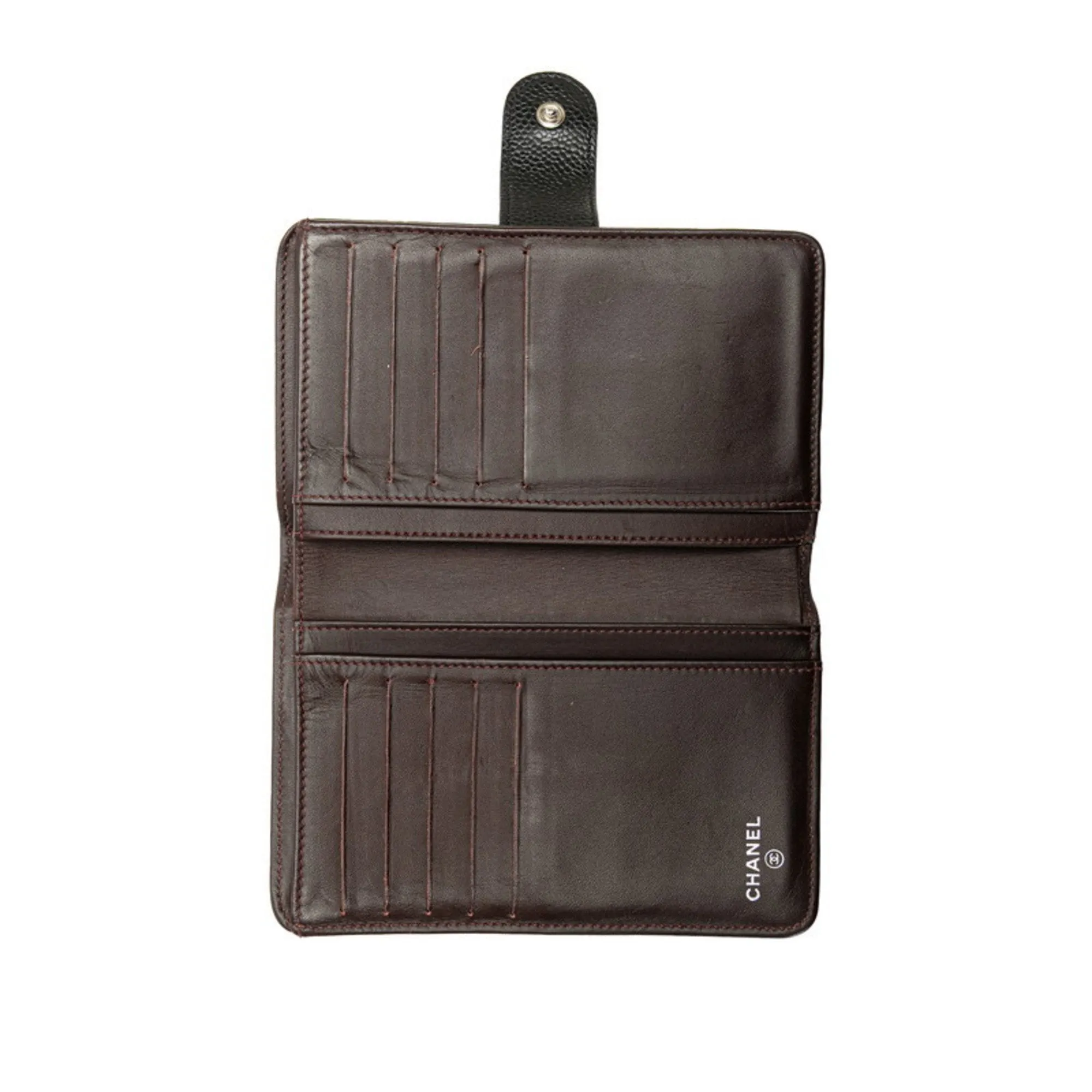 Chanel Grained Calfskin Wallet (Bi-Fold) (Pre-Owned)
