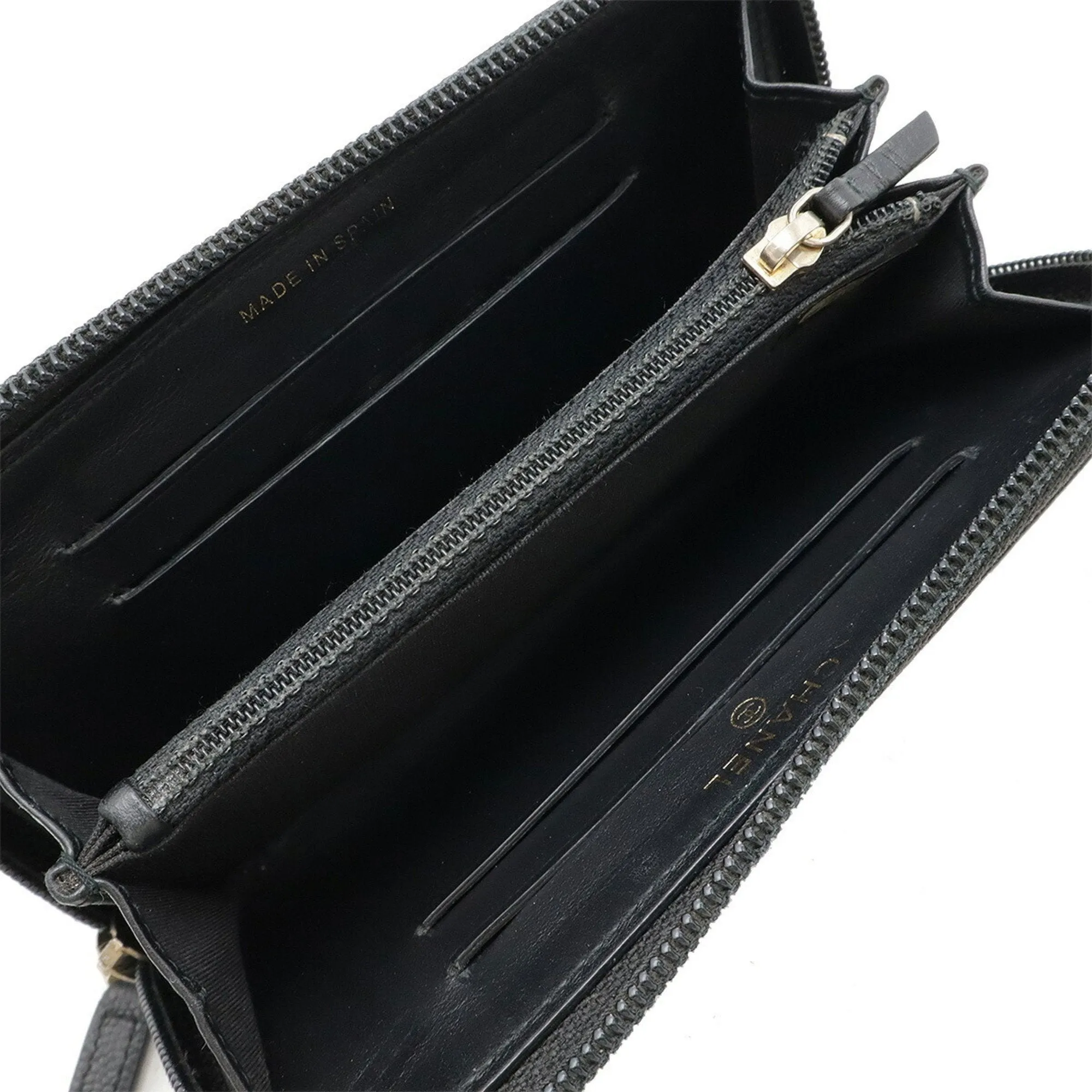 Chanel Grained Calfskin Wallet (Bi-Fold) (Pre-Owned)