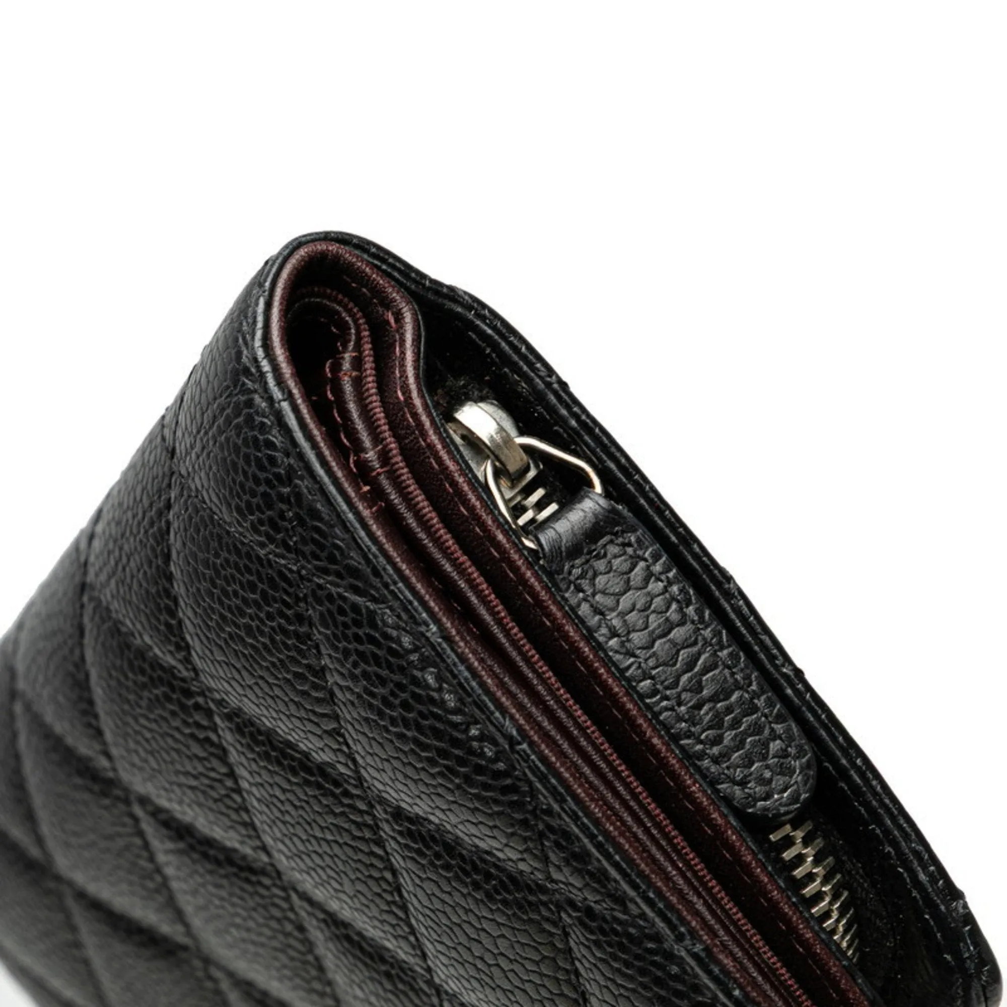 Chanel Grained Calfskin Wallet (Bi-Fold) (Pre-Owned)