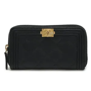 Chanel Grained Calfskin Wallet (Bi-Fold) (Pre-Owned)