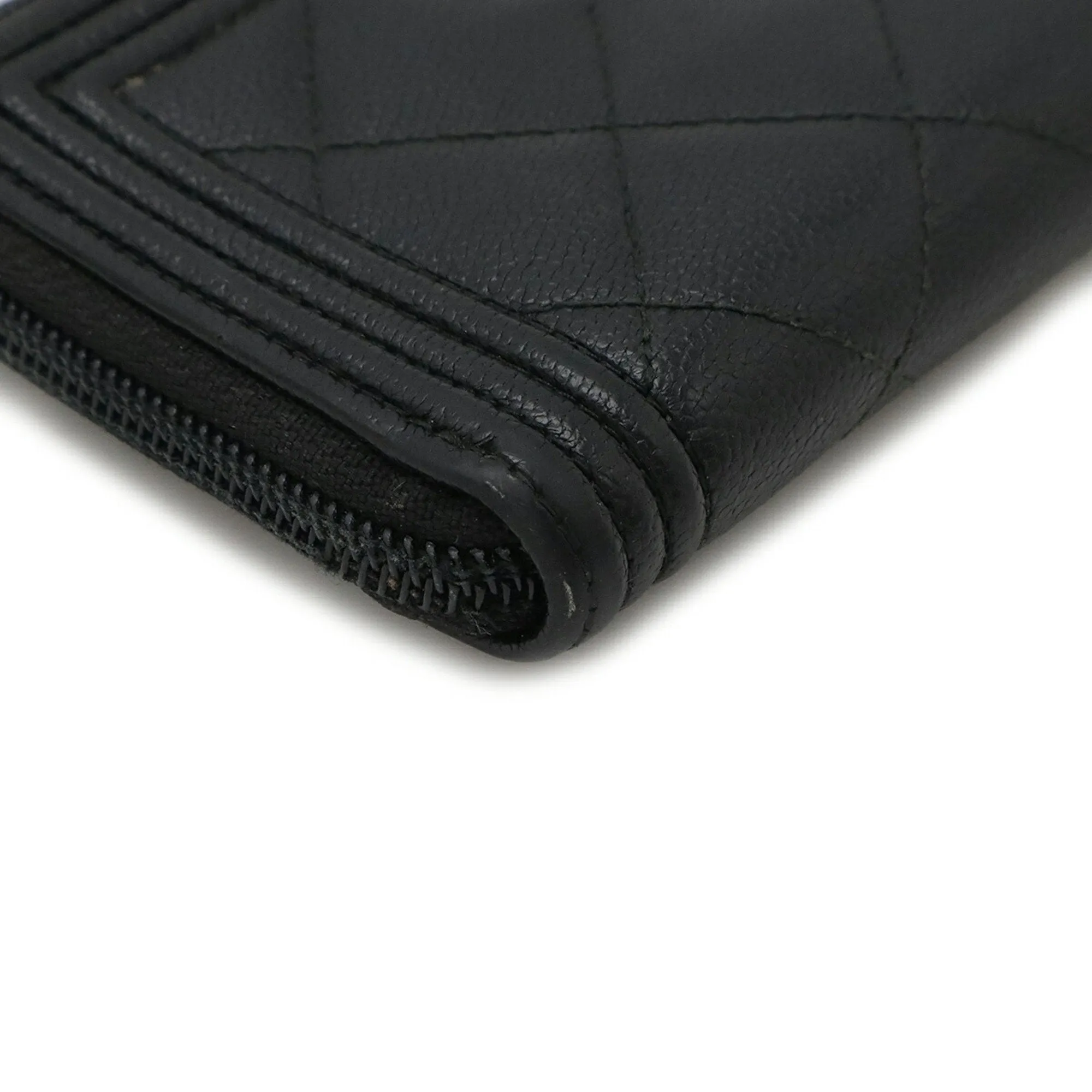 Chanel Grained Calfskin Wallet (Bi-Fold) (Pre-Owned)