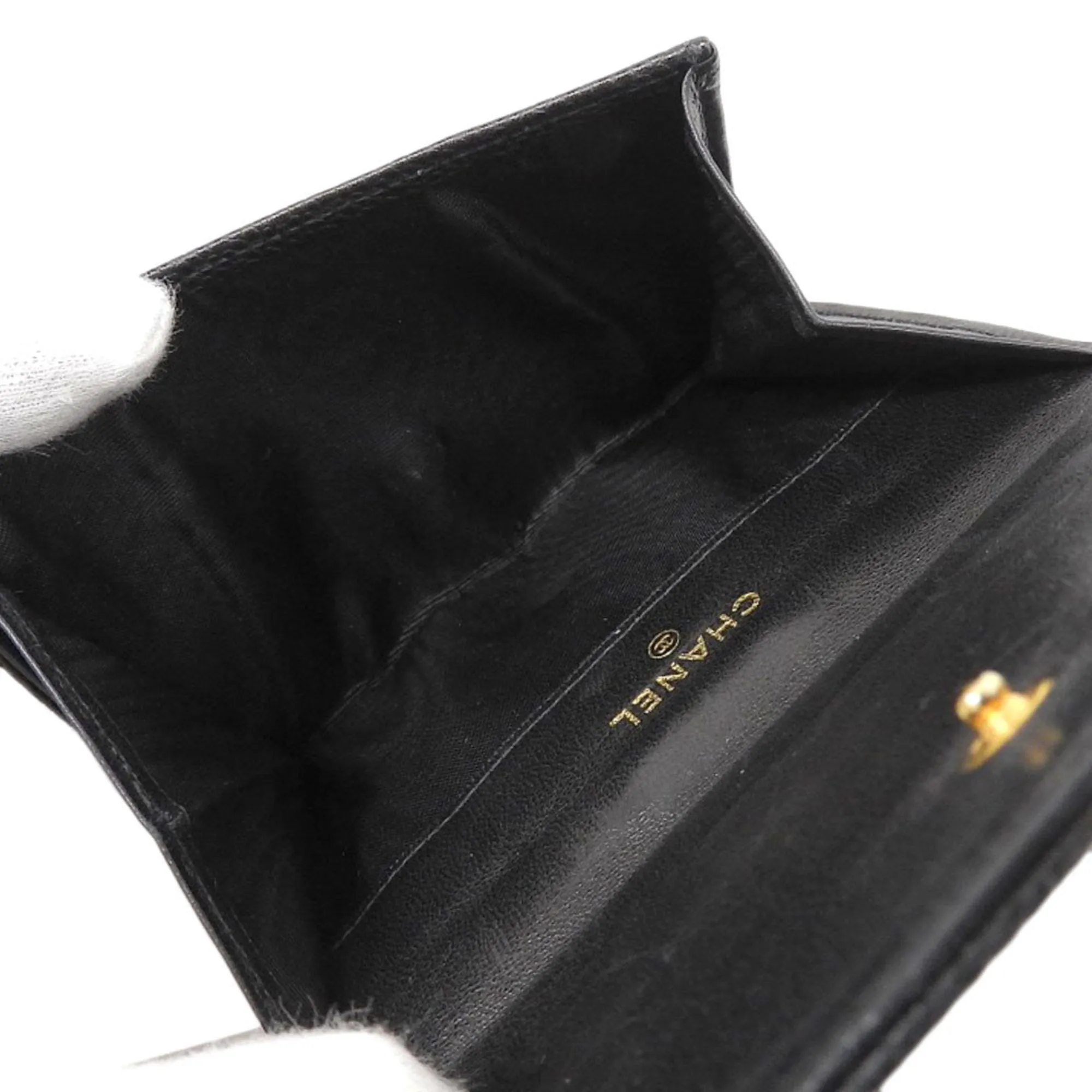 Chanel Grained Calfskin Wallet (Bi-Fold) (Pre-Owned)