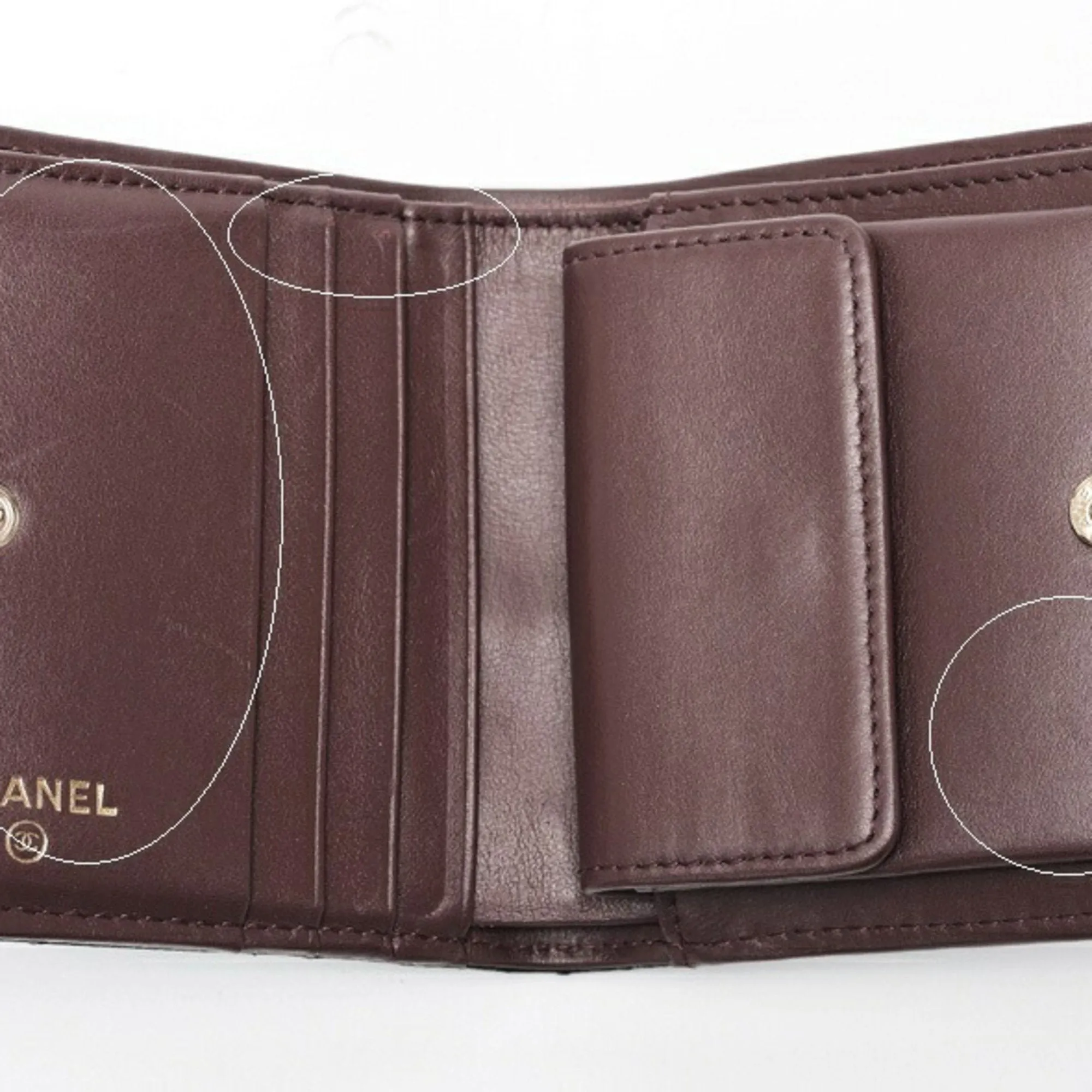 Chanel Grained Calfskin Wallet (Bi-Fold) (Pre-Owned)