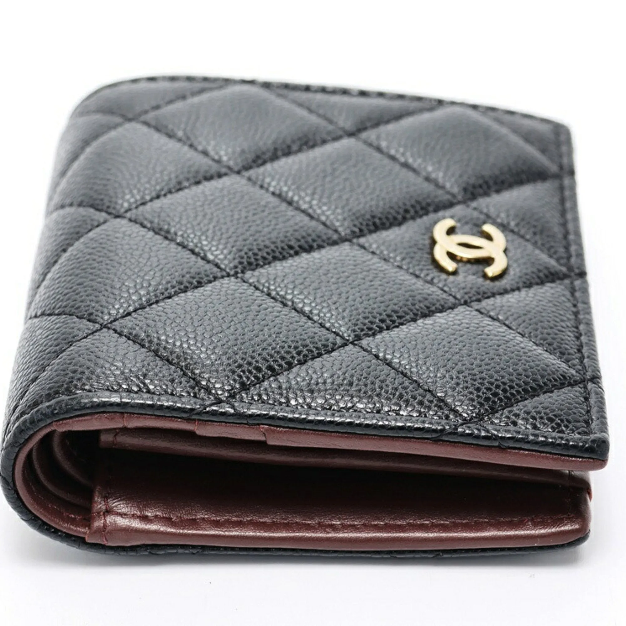 Chanel Grained Calfskin Wallet (Bi-Fold) (Pre-Owned)