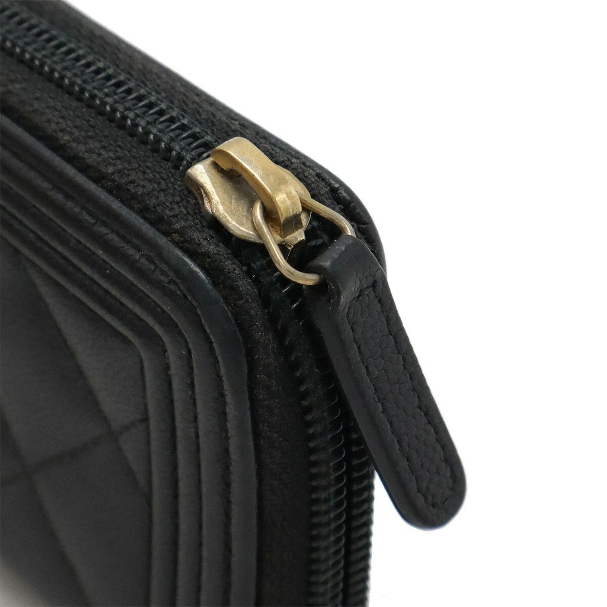 Chanel Grained Calfskin Wallet (Bi-Fold) (Pre-Owned)