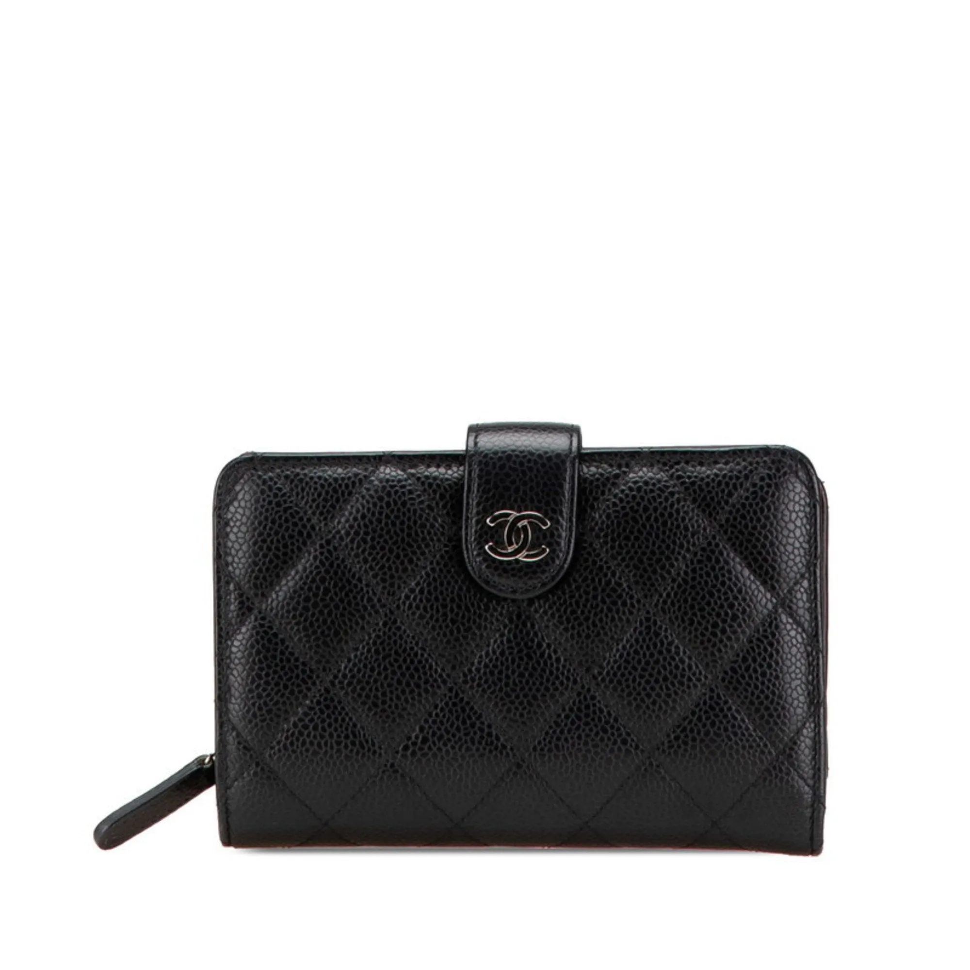 Chanel Grained Calfskin Wallet (Bi-Fold) (Pre-Owned)