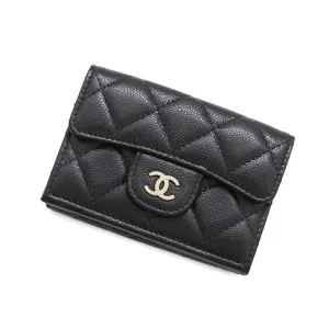 Chanel Grained Calfskin Wallet (Tri-Fold) (Pre-Owned)