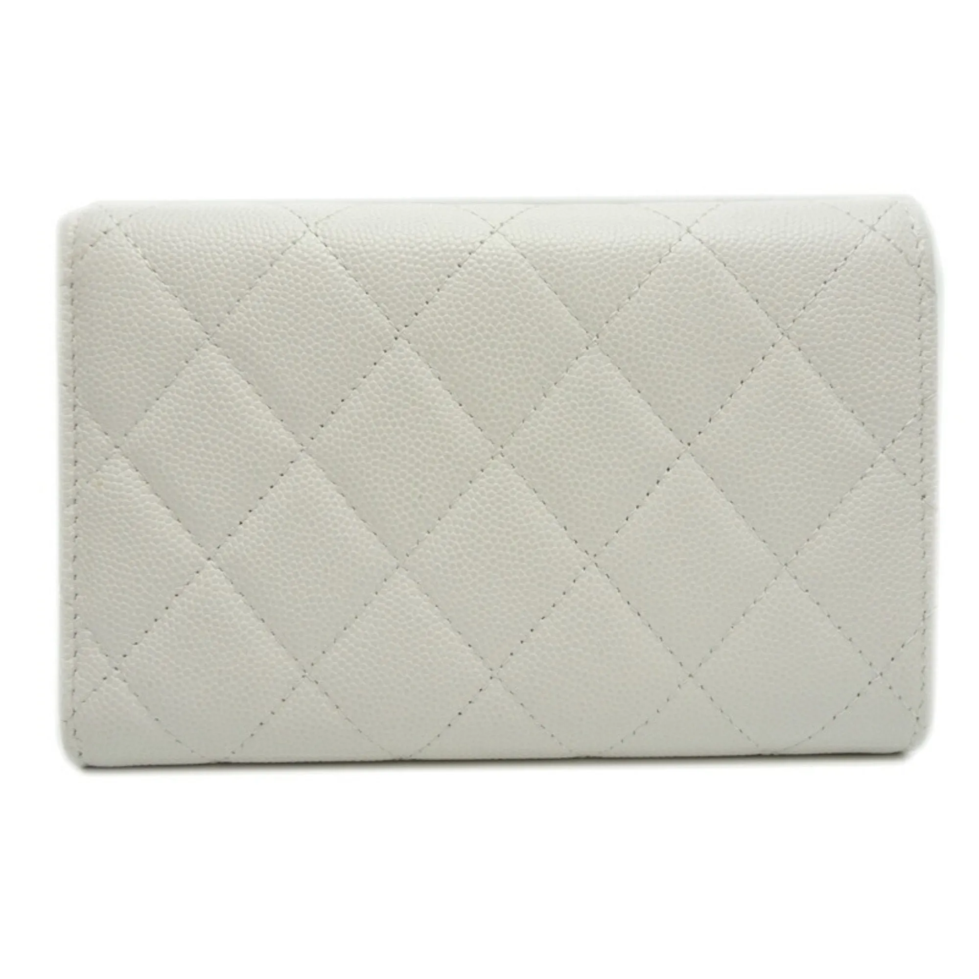 Chanel Grained Calfskin Wallet (Tri-Fold) (Pre-Owned)