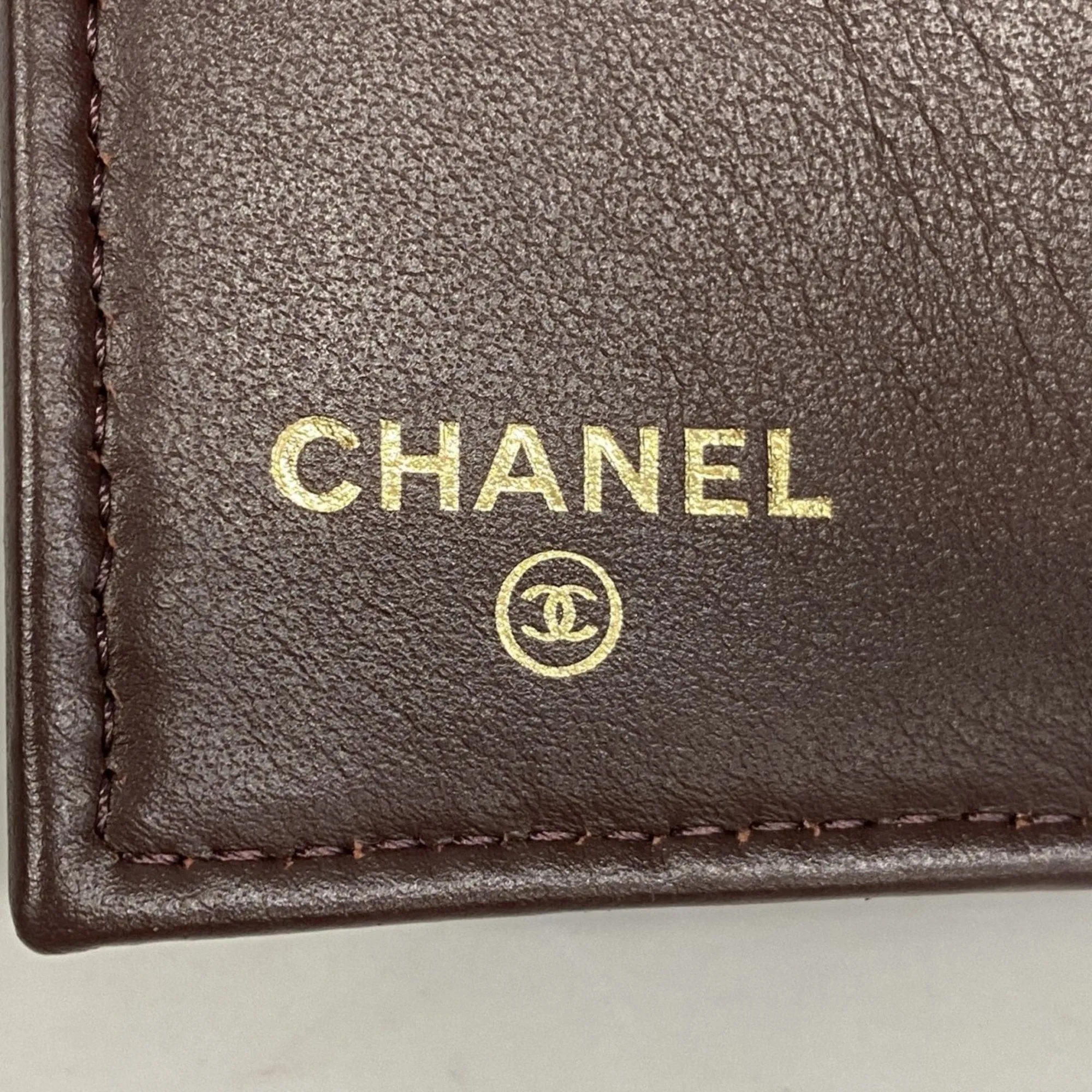Chanel Grained Calfskin Wallet (Tri-Fold) (Pre-Owned)