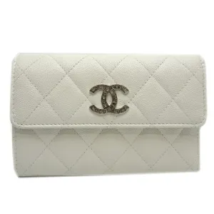 Chanel Grained Calfskin Wallet (Tri-Fold) (Pre-Owned)