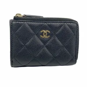 Chanel Grained Calfskin Wallet (Tri-Fold) (Pre-Owned)