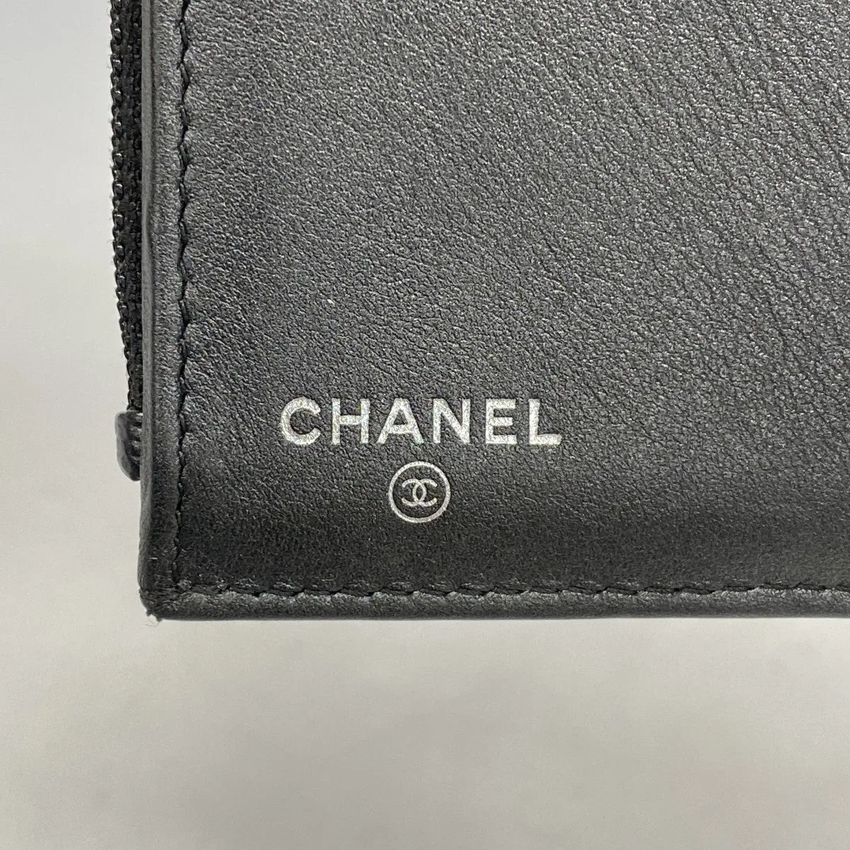 Chanel Grained Calfskin Wallet (Tri-Fold) (Pre-Owned)