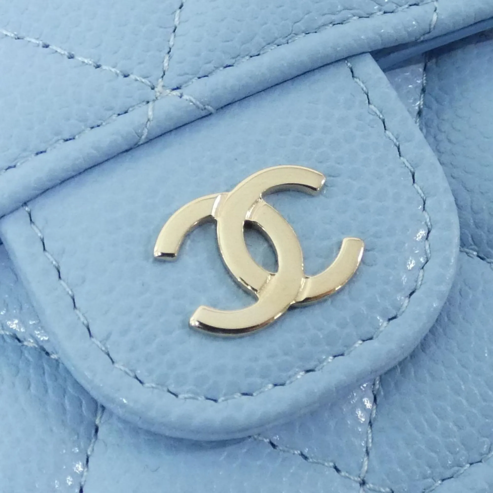 Chanel Grained Calfskin Wallet (Tri-Fold) (Pre-Owned)